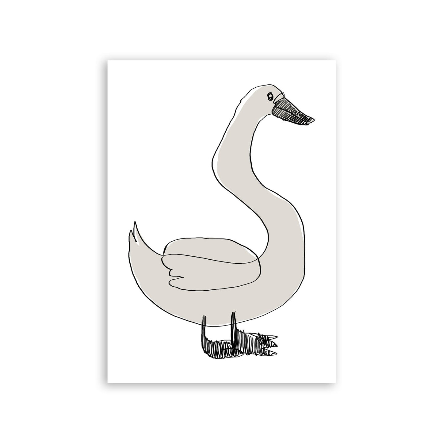 Lamina Nacnic de Cisne Agradable en Animales Surtidos