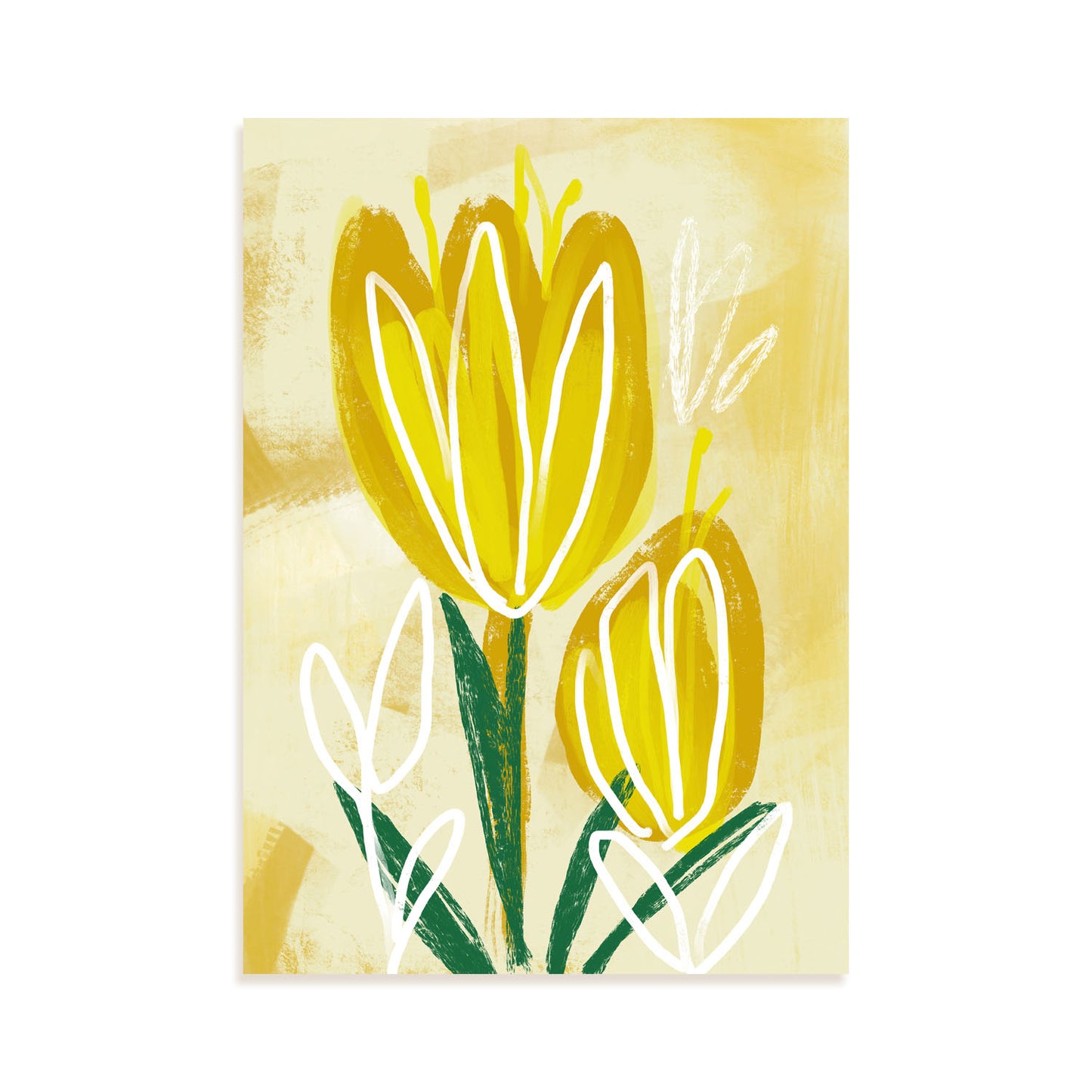 Lámina Nacnic de Tulipanes Amarillos