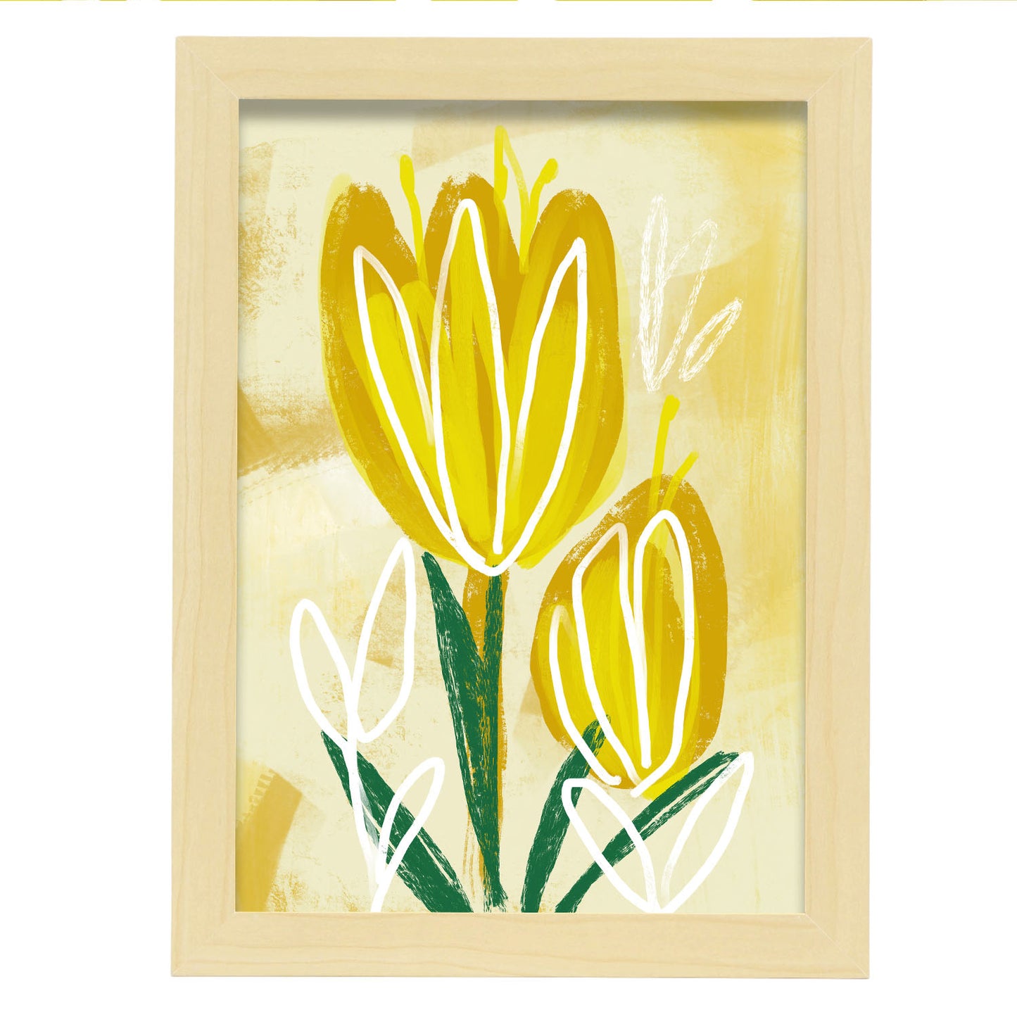 Lámina Nacnic de Tulipanes Amarillos