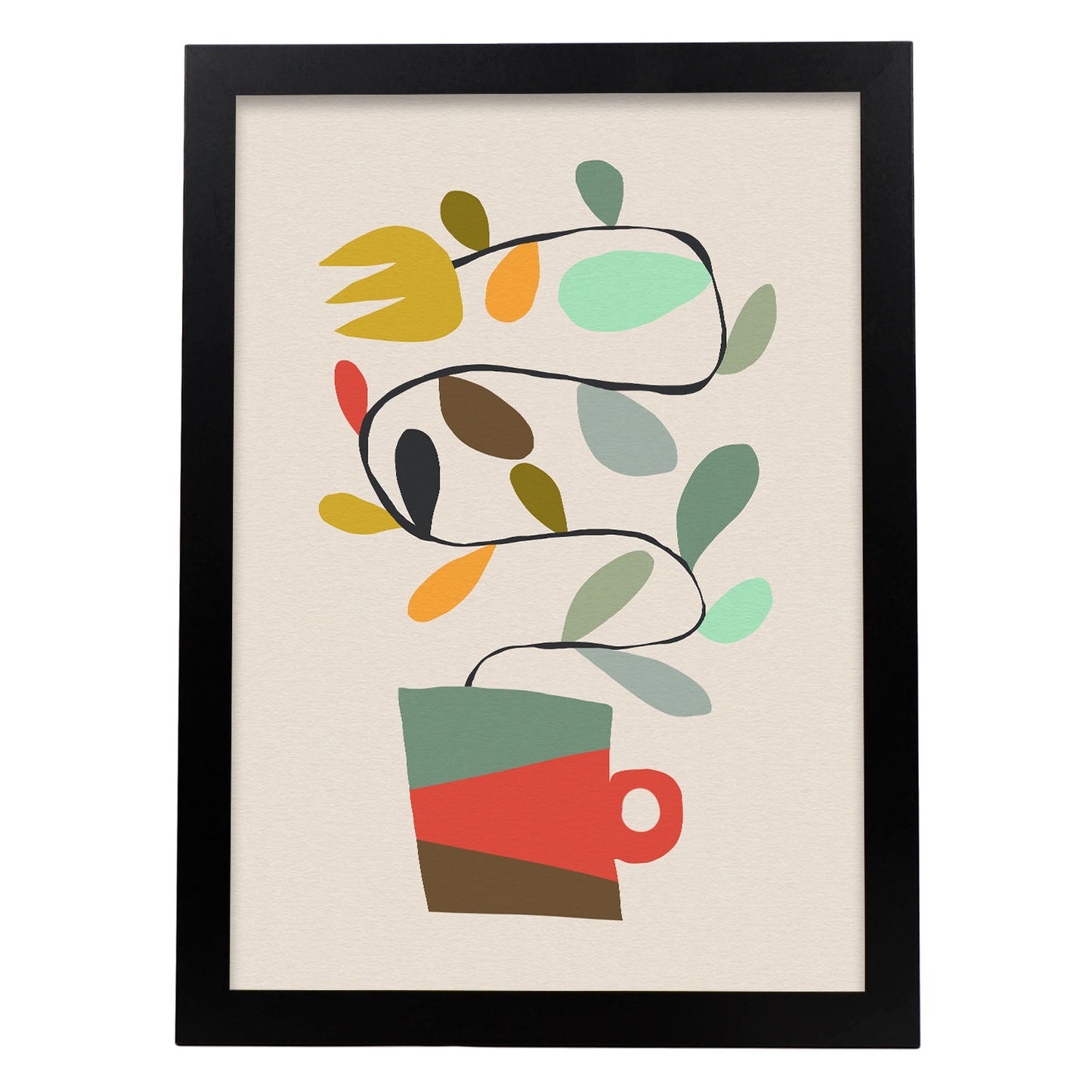 Nacnic Lámina de Flor en una Taza