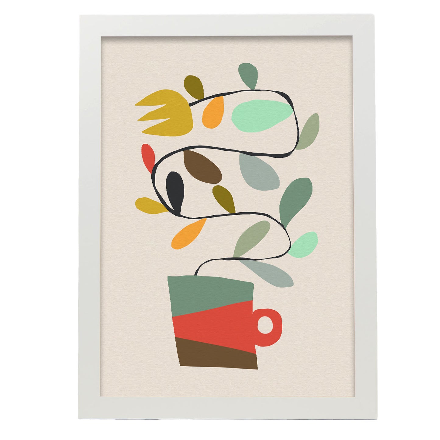 Nacnic Lámina de Flor en una Taza