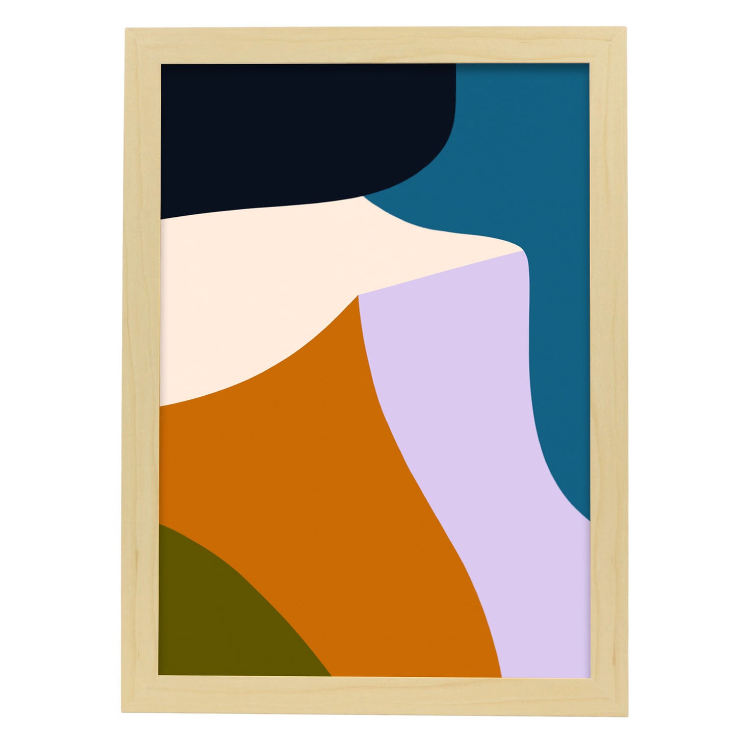 Lámina Abstracta Nacnic Tonos de Rubor