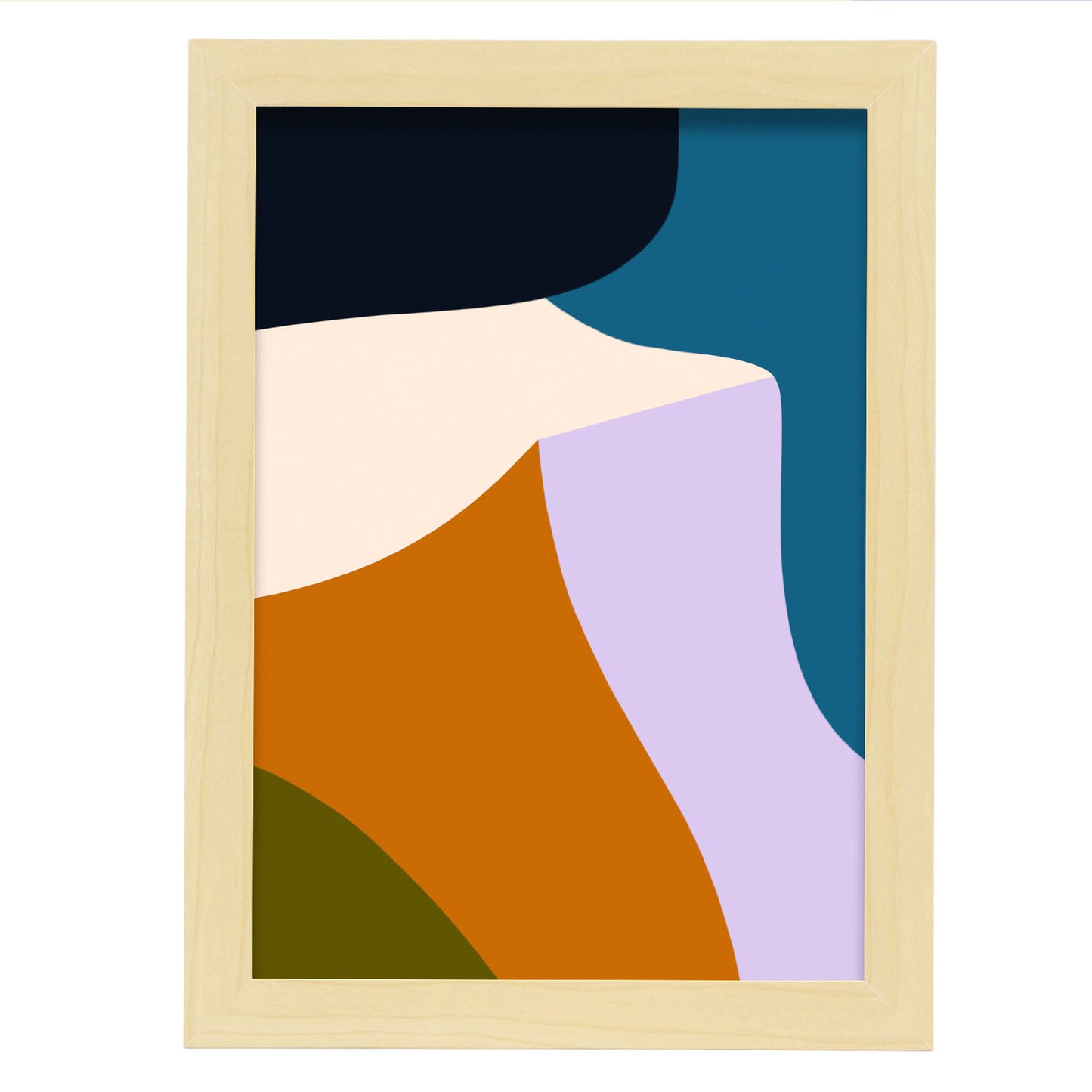 Lámina Abstracta Nacnic Tonos de Rubor