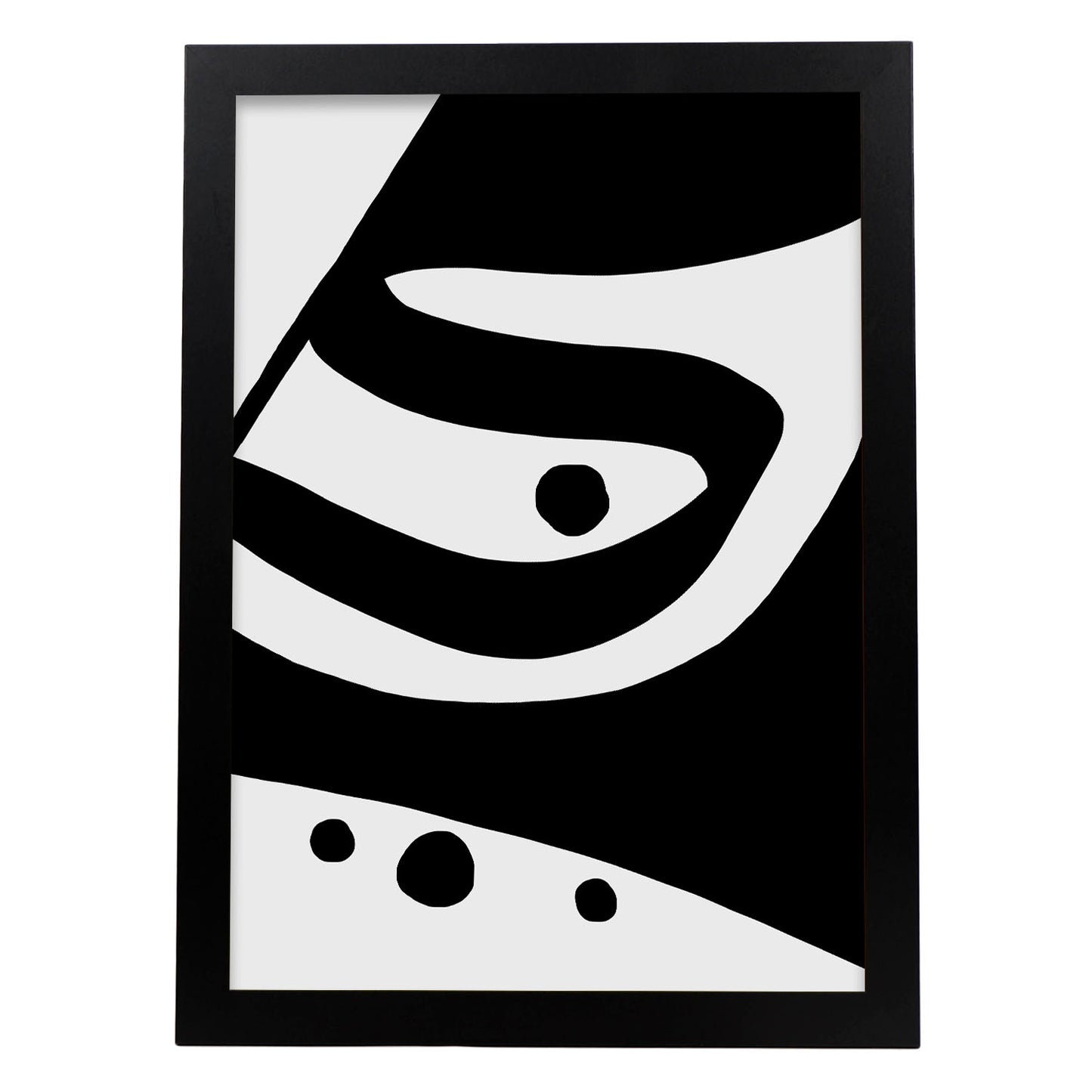 Lamina Nacnic Abstracta en Blanco y Negro