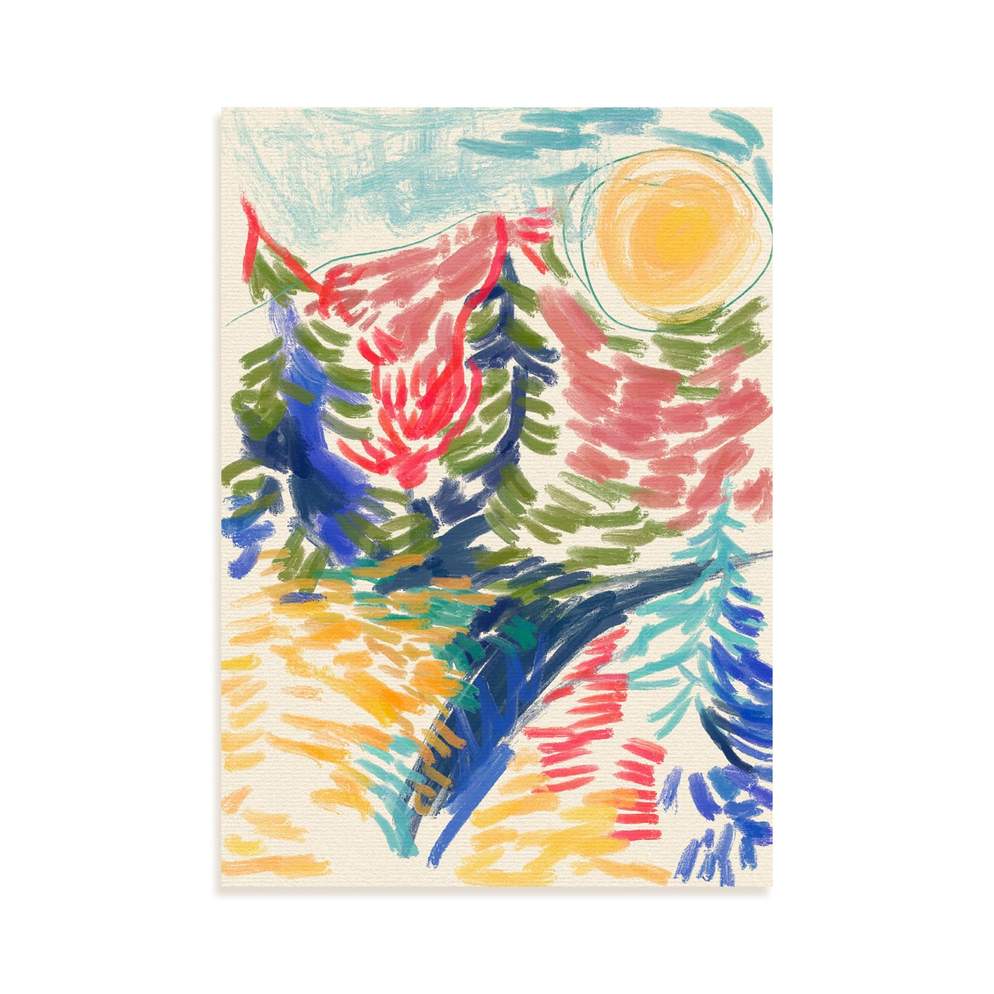 Lamina Nacnic Colores Desnudos en Paisaje Surtido