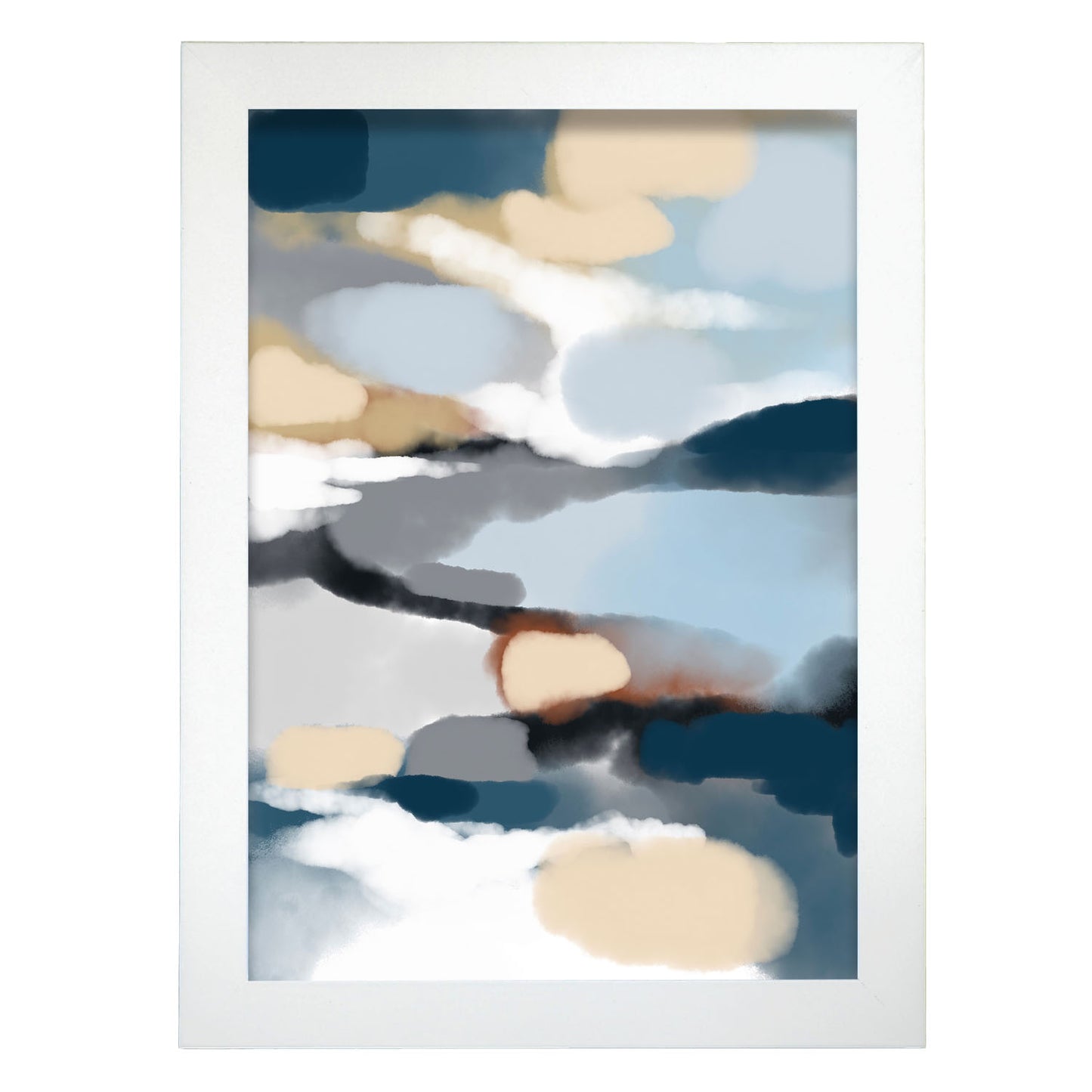 Nacnic Lámina Abstracta de Tonos de Nubes