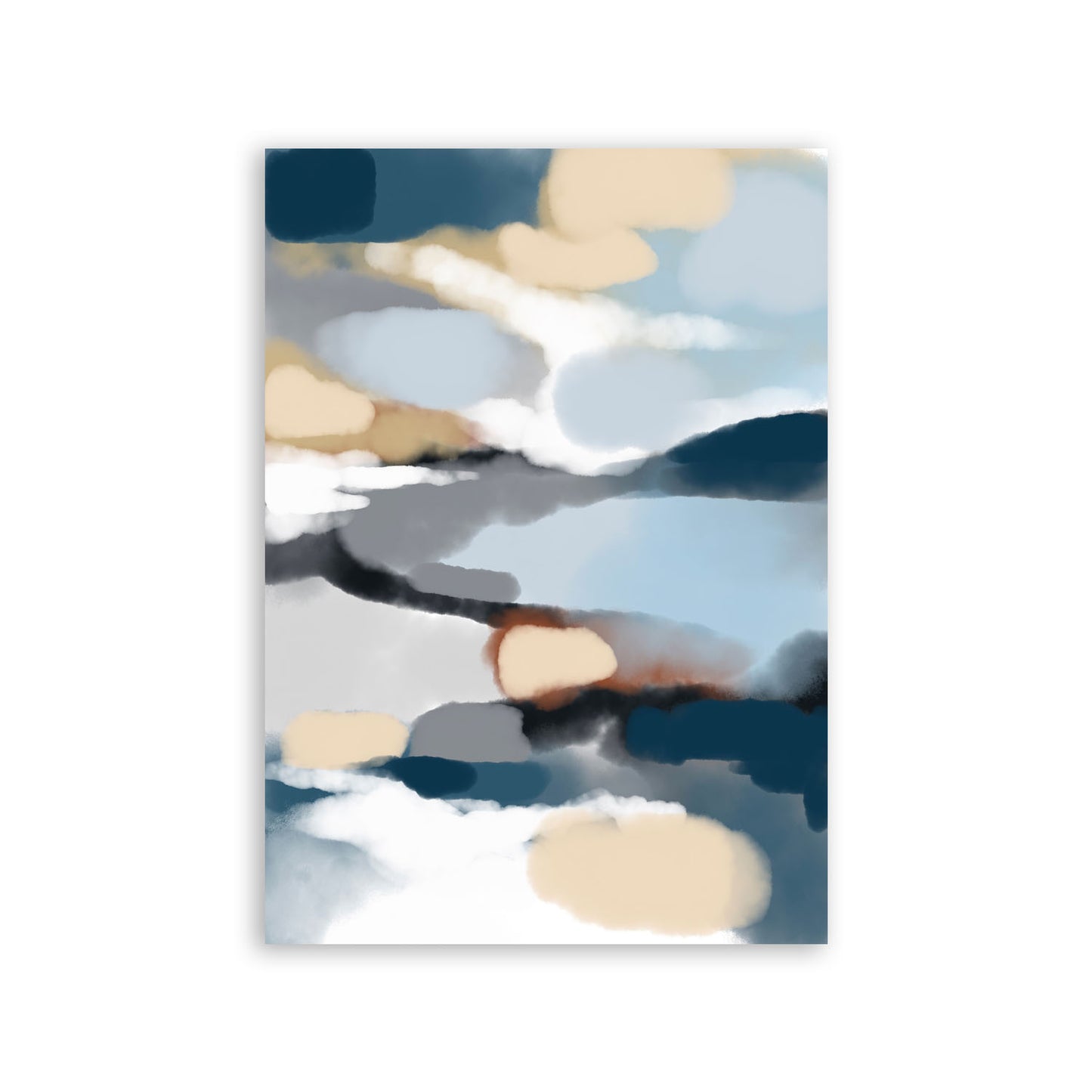 Nacnic Lámina Abstracta de Tonos de Nubes