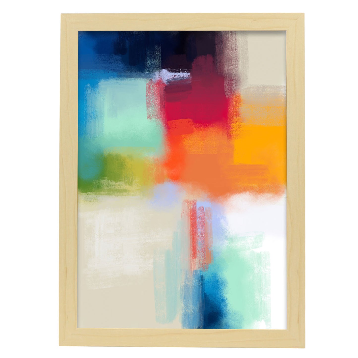 Nacnic Lámina Abstracta Tonos Glamorosos