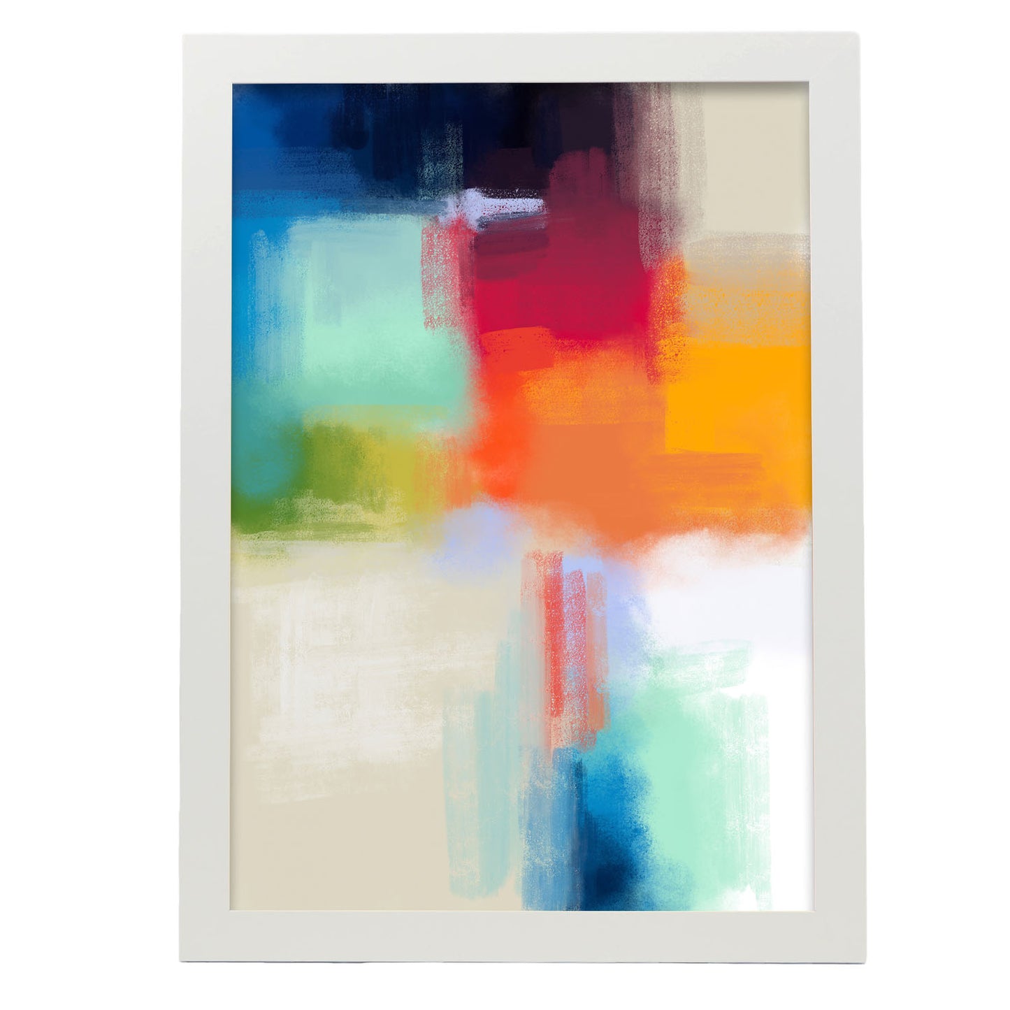 Nacnic Lámina Abstracta Tonos Glamorosos