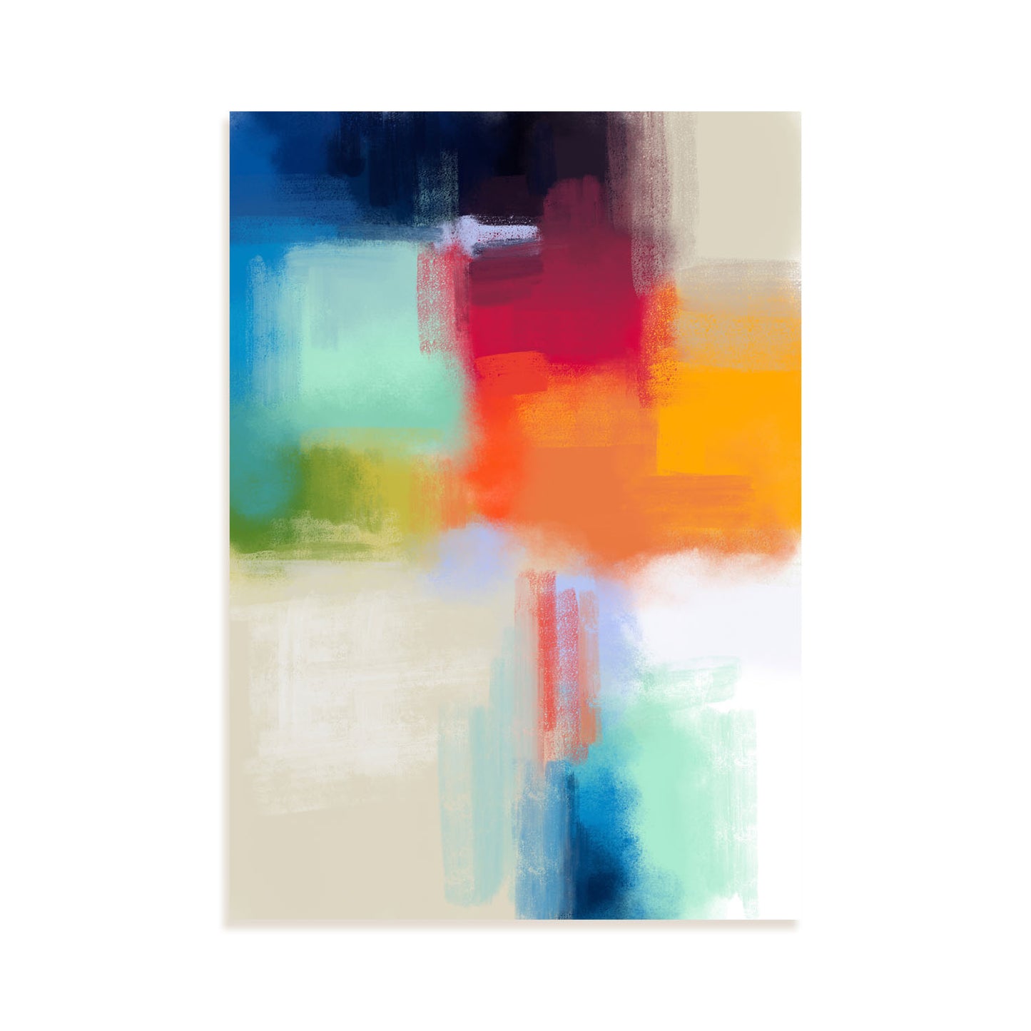 Nacnic Lámina Abstracta Tonos Glamorosos