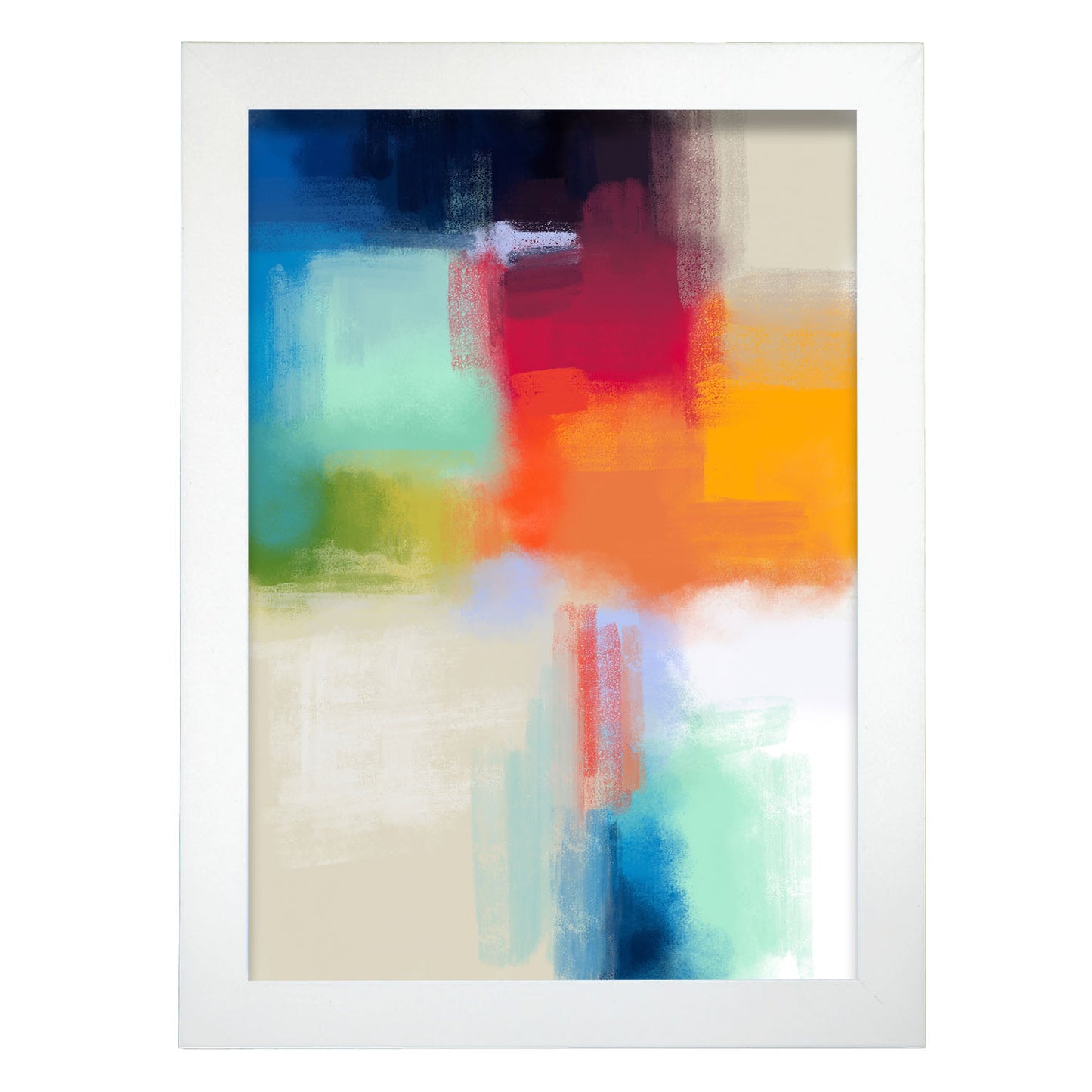 Nacnic Lámina Abstracta Tonos Glamorosos