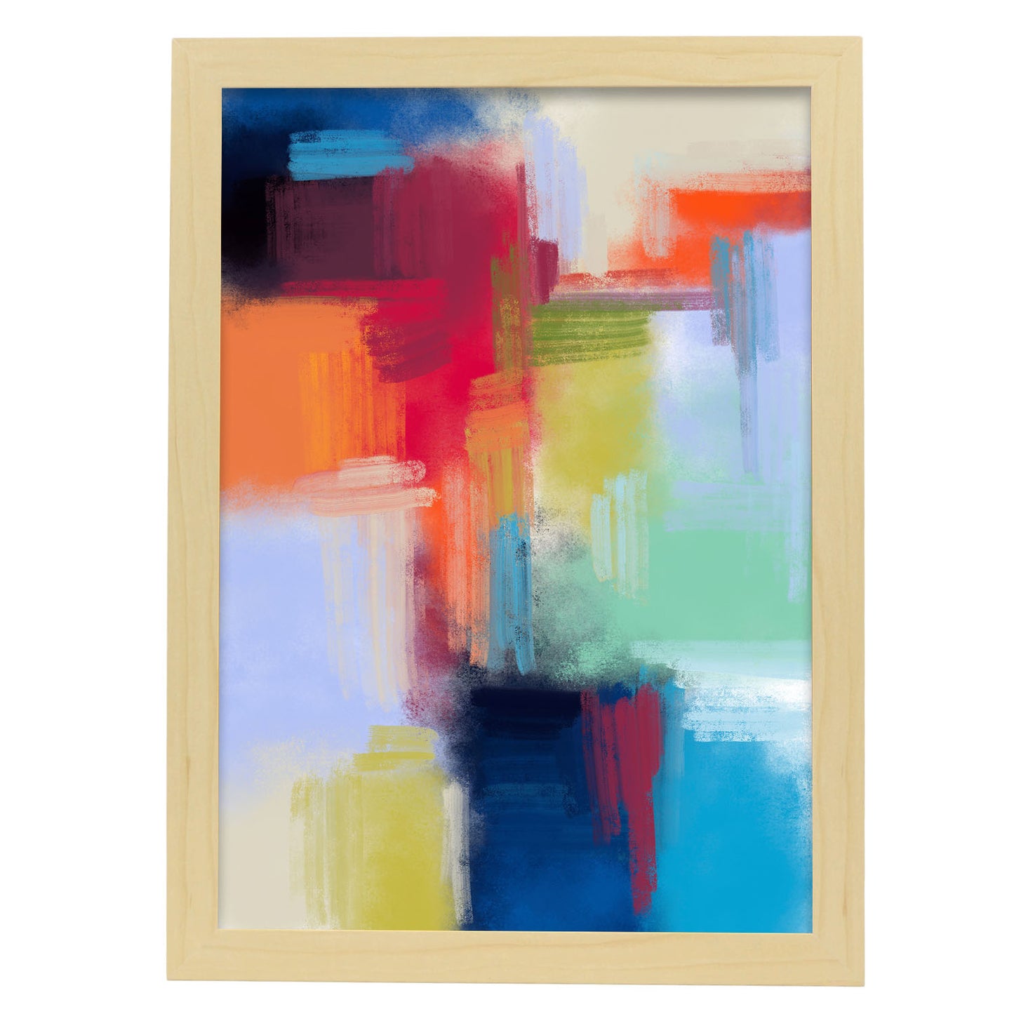 Nacnic Lámina de Arte Abstracto en Tonos Llamativos