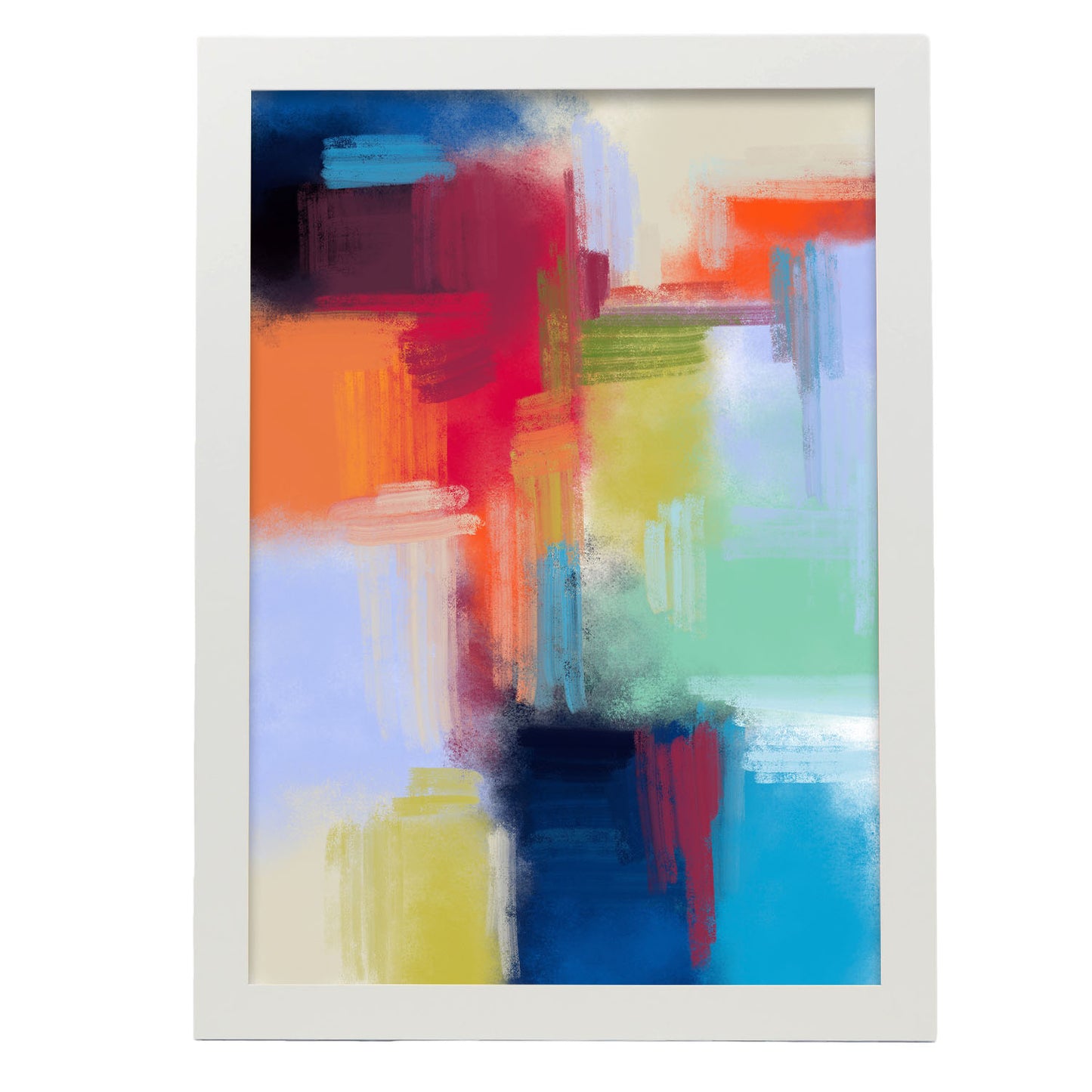 Nacnic Lámina de Arte Abstracto en Tonos Llamativos
