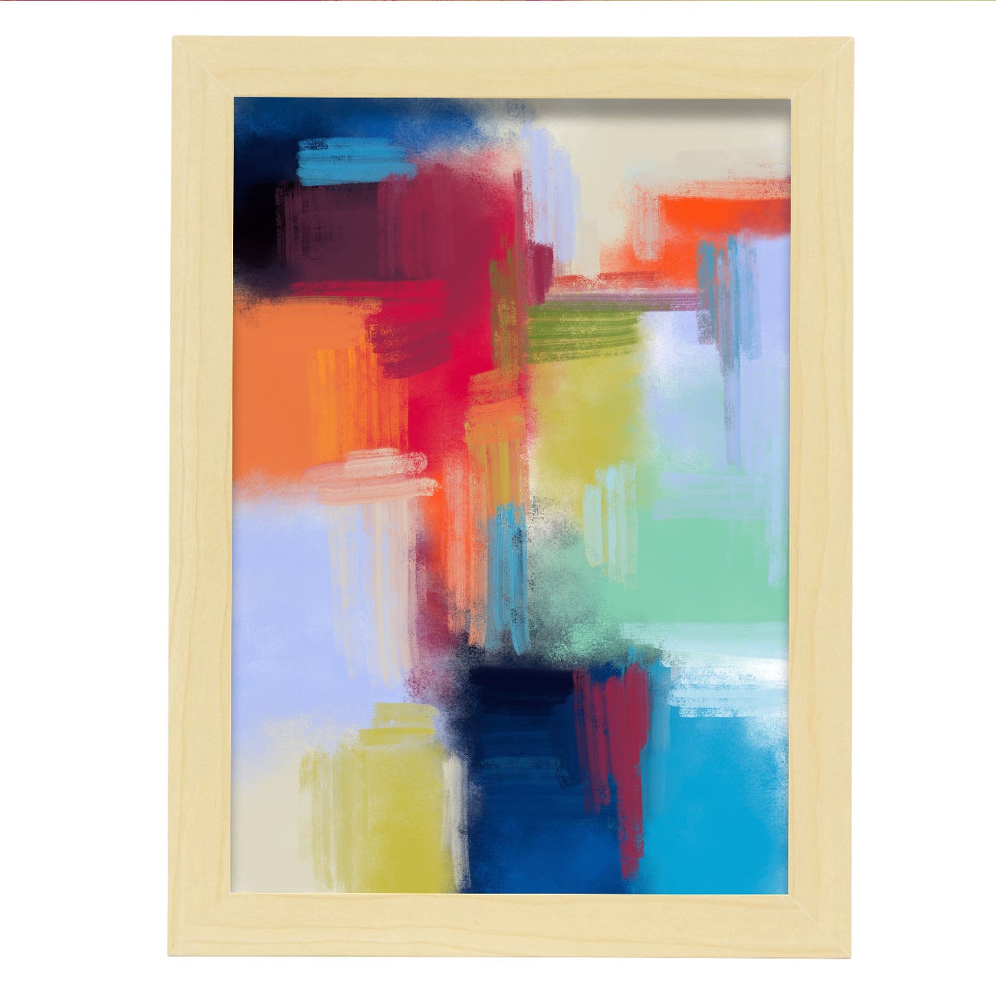 Nacnic Lámina de Arte Abstracto en Tonos Llamativos