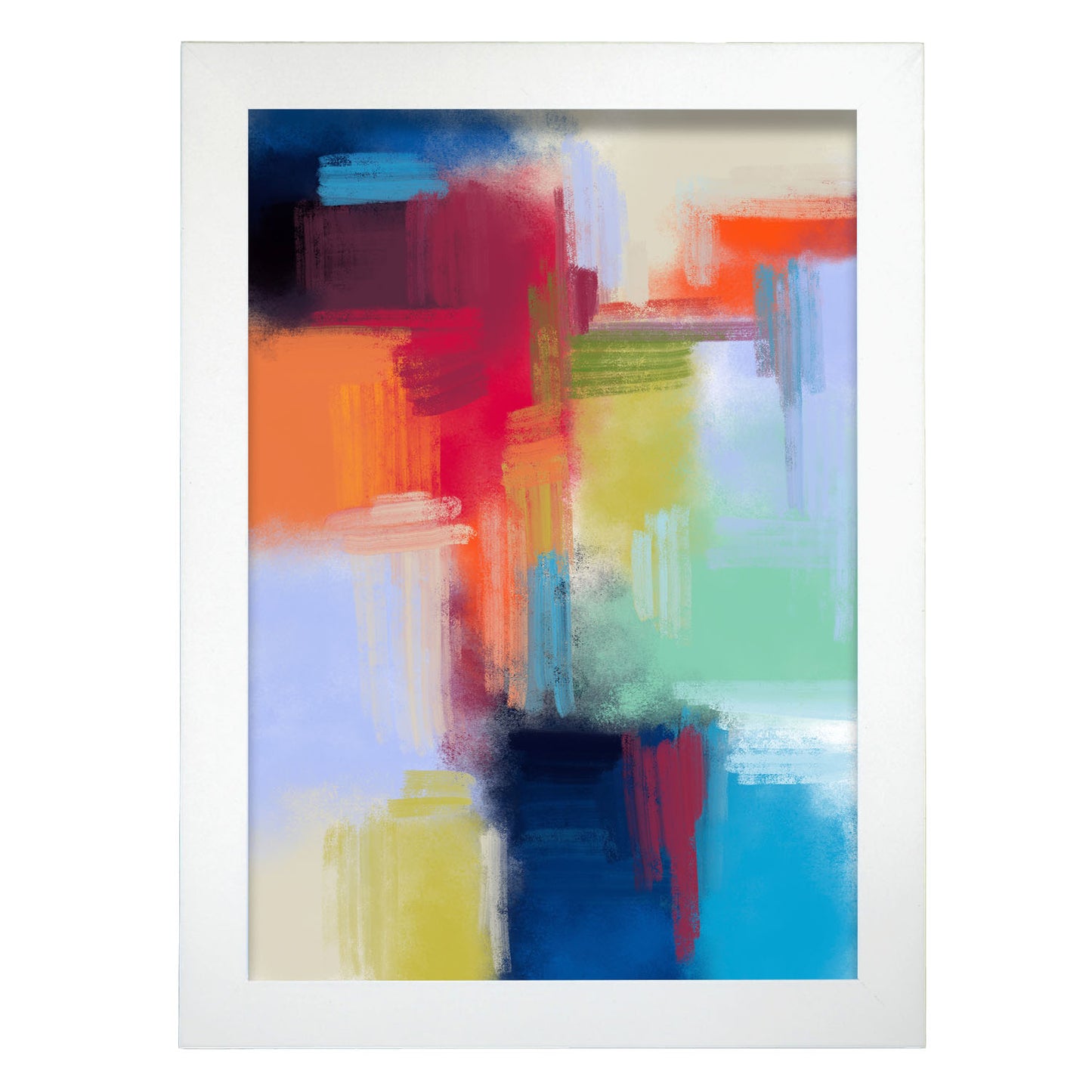 Nacnic Lámina de Arte Abstracto en Tonos Llamativos