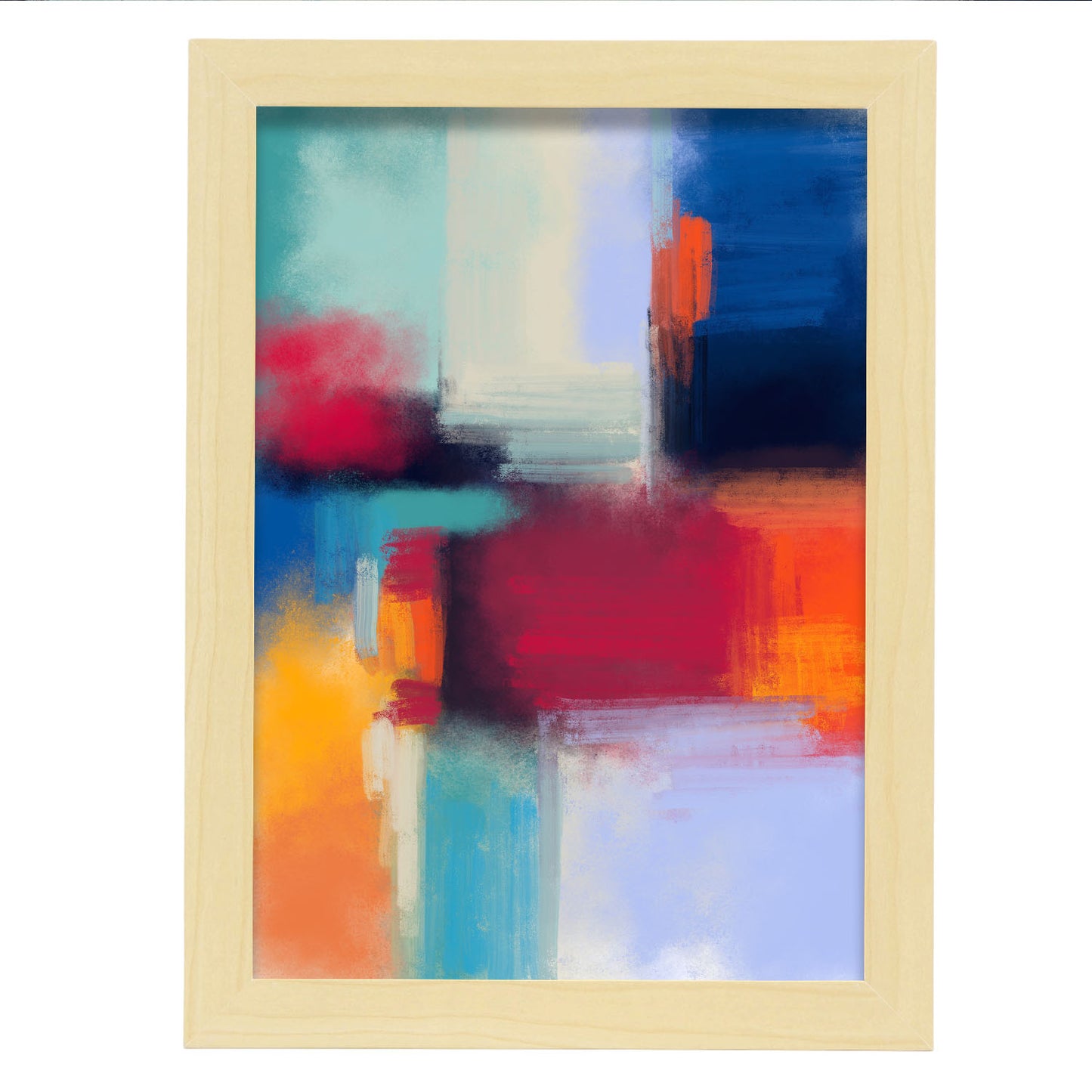 Nacnic Lámina Abstracta de Arte de Tonos Floridos