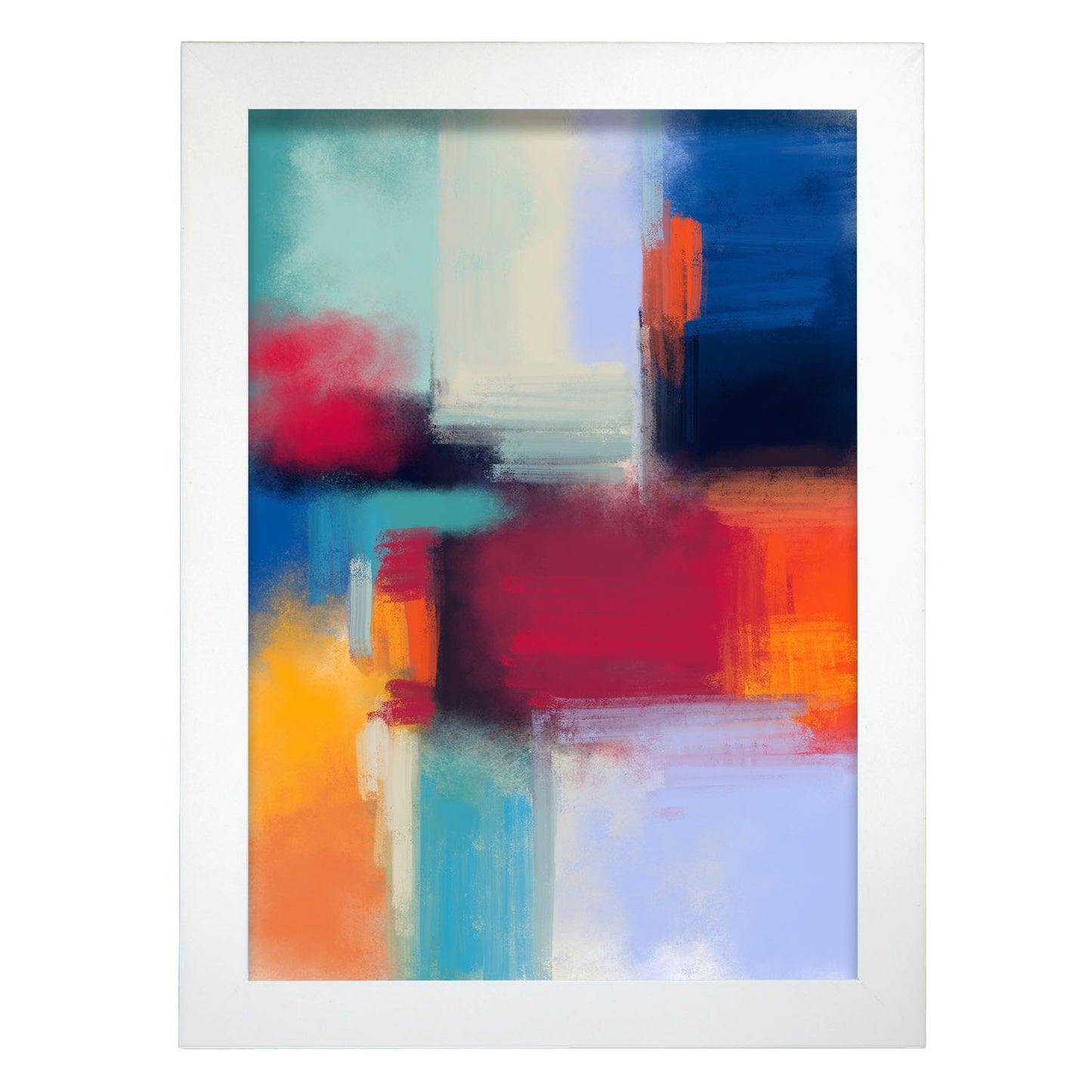 Nacnic Lámina Abstracta de Arte de Tonos Floridos