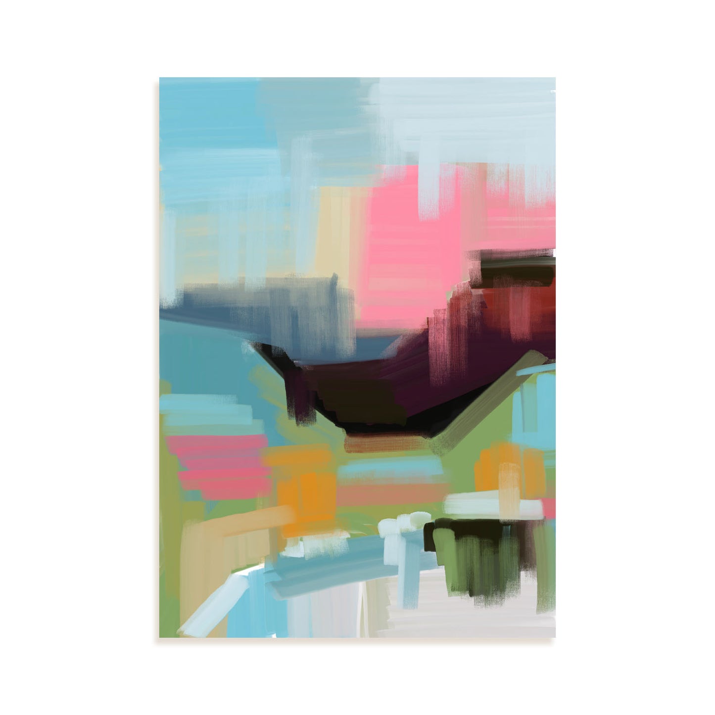 Nacnic Lámina Abstracta de Arte de la Ciudad