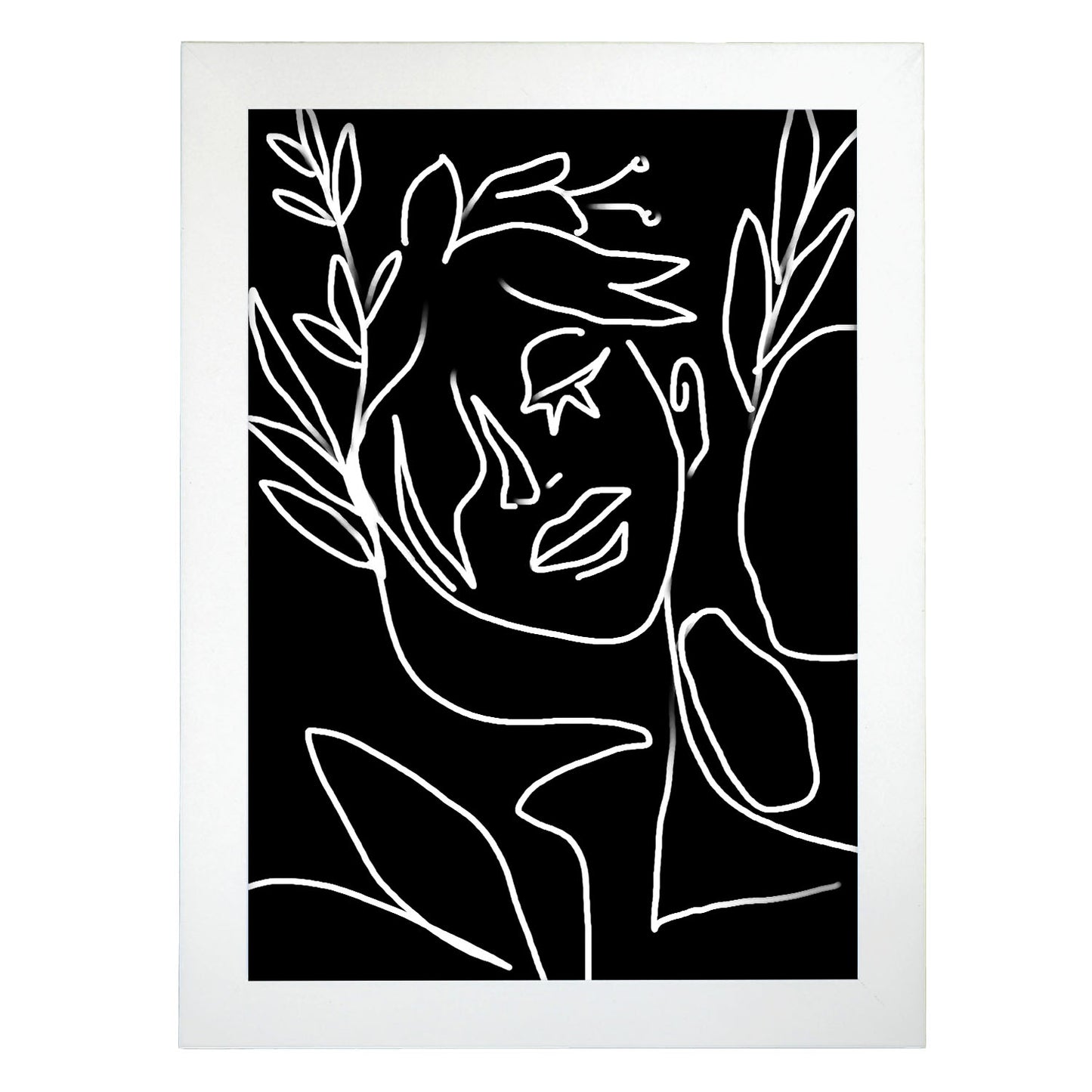 Lamina Nacnic Diseño de Cara de Mujer