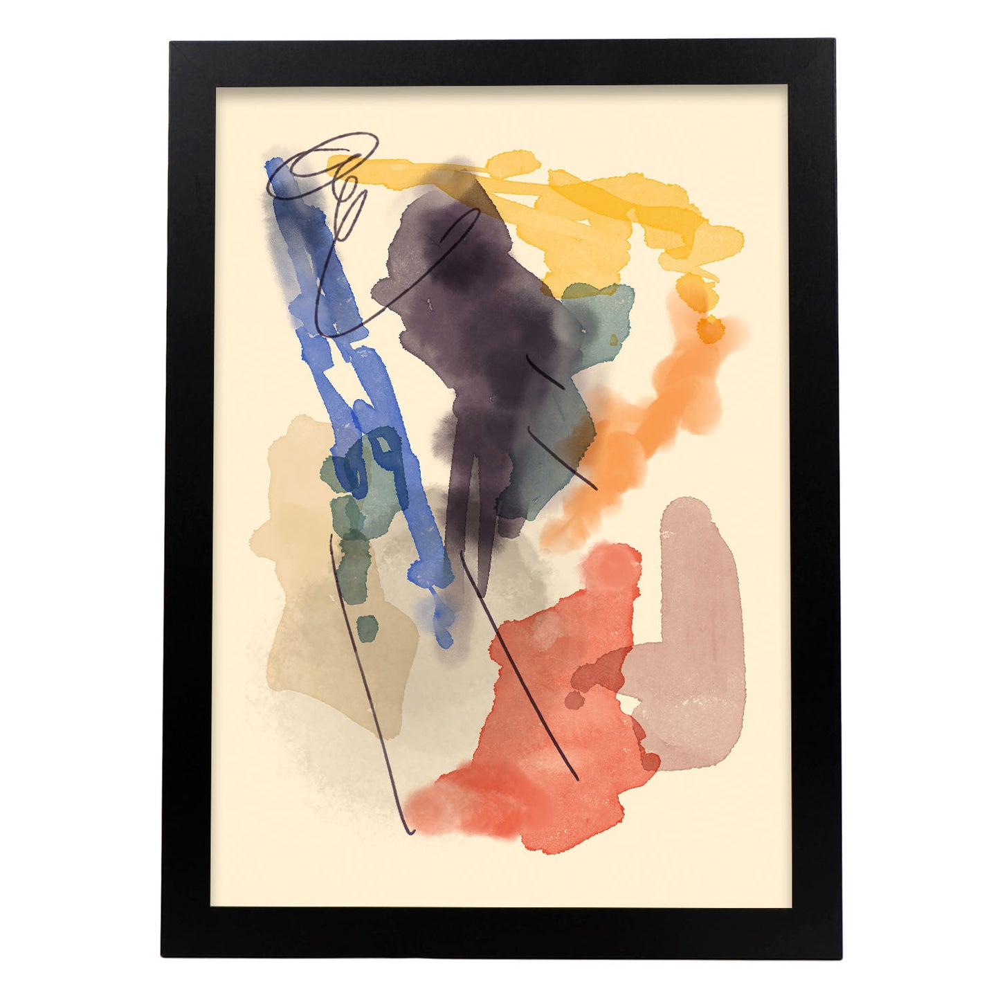 Lámina Abstracta de Colores Nacnic