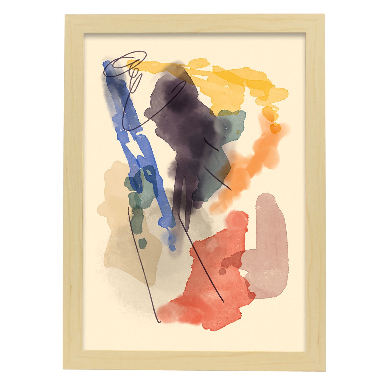 Lámina Abstracta de Colores Nacnic
