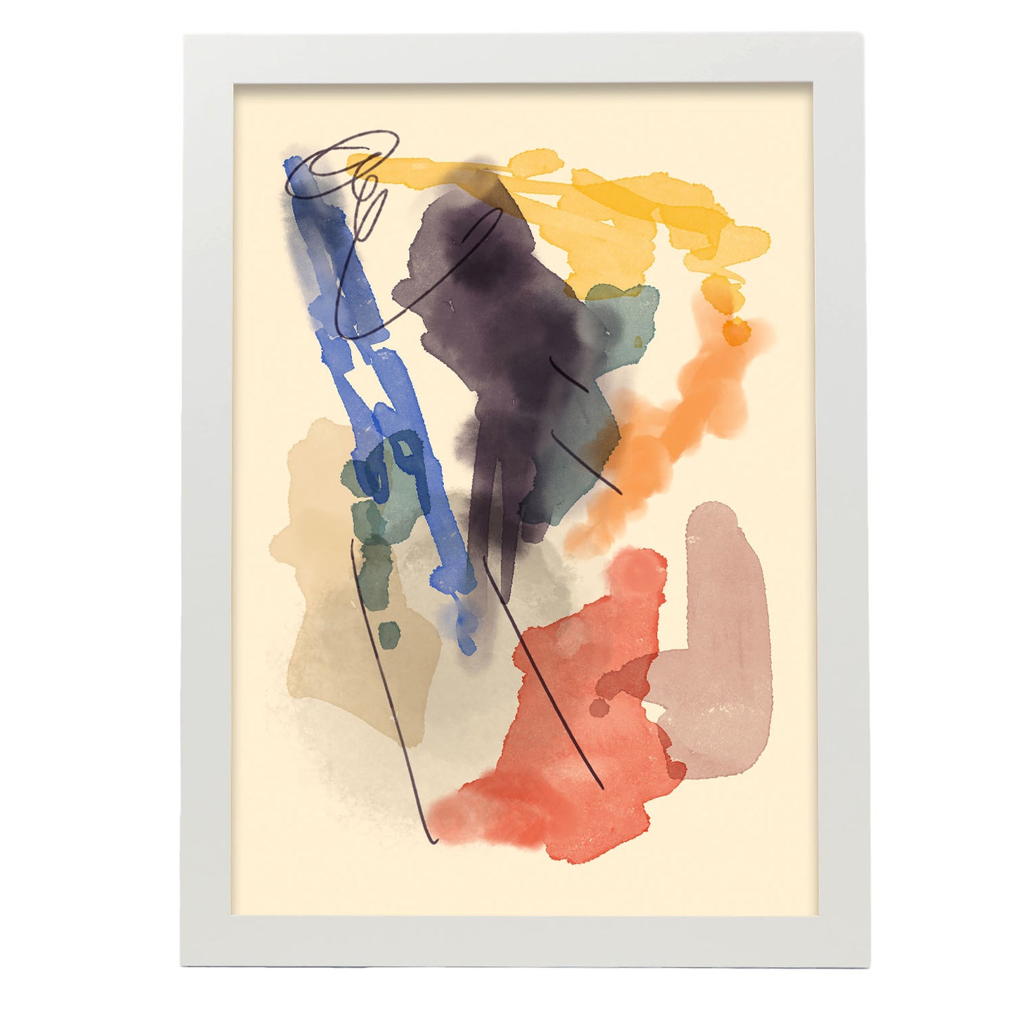 Lámina Abstracta de Colores Nacnic