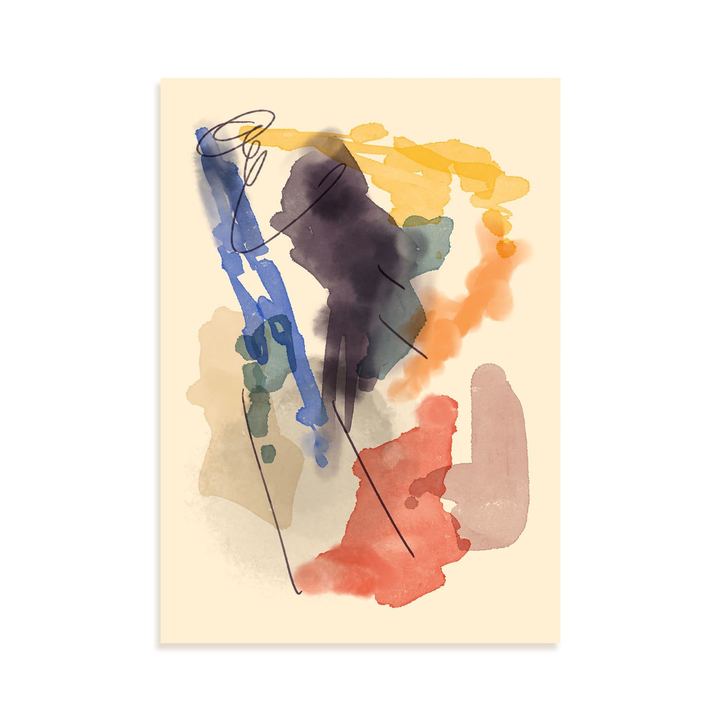 Lámina Abstracta de Colores Nacnic