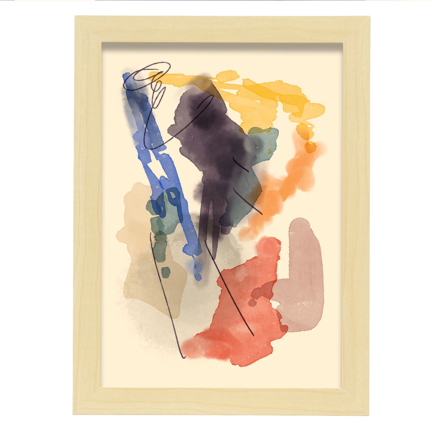 Lámina Abstracta de Colores Nacnic