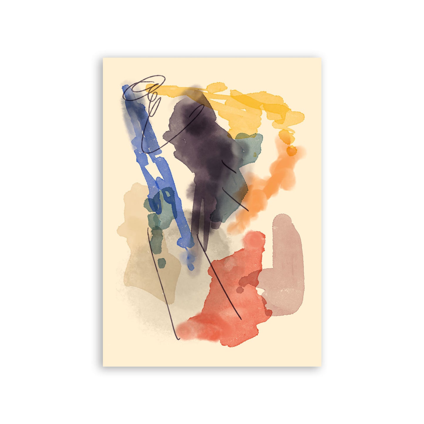 Lámina Abstracta de Colores Nacnic