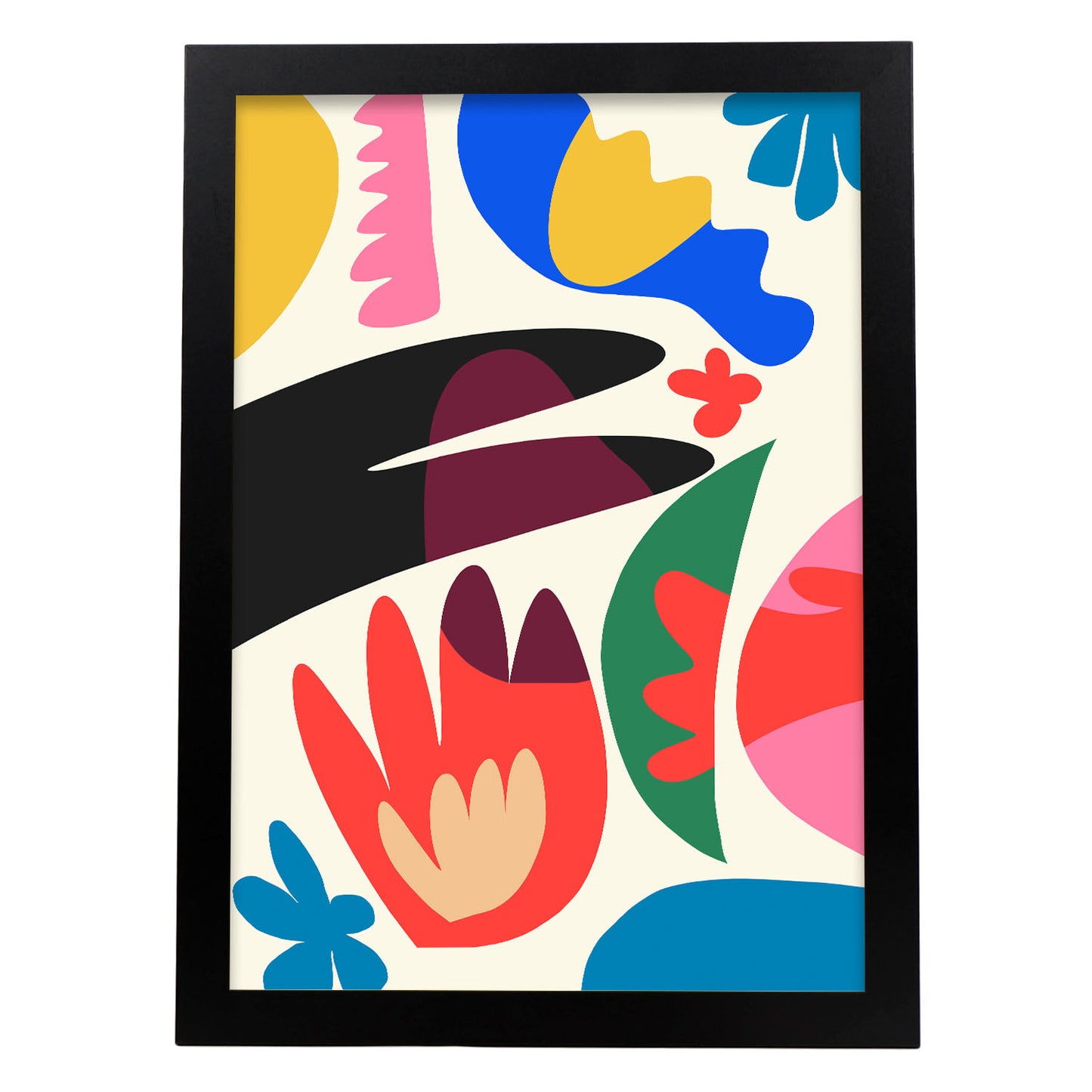 Nacnic Lámina de Arte Swish con Flores Surtidas