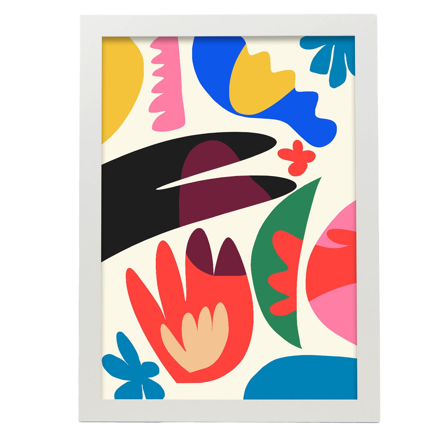 Nacnic Lámina de Arte Swish con Flores Surtidas