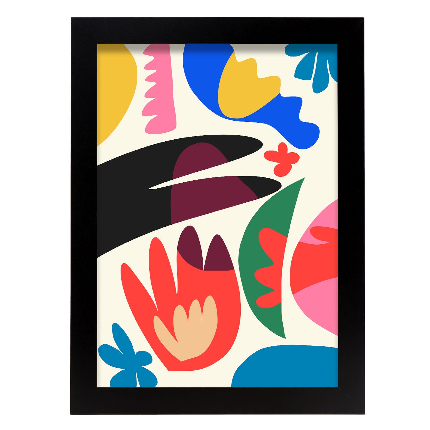 Nacnic Lámina de Arte Swish con Flores Surtidas