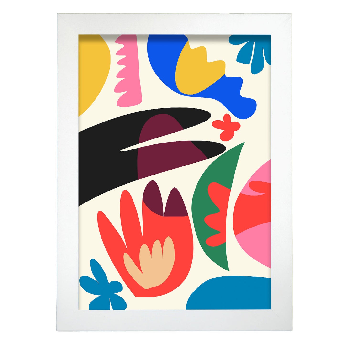 Nacnic Lámina de Arte Swish con Flores Surtidas