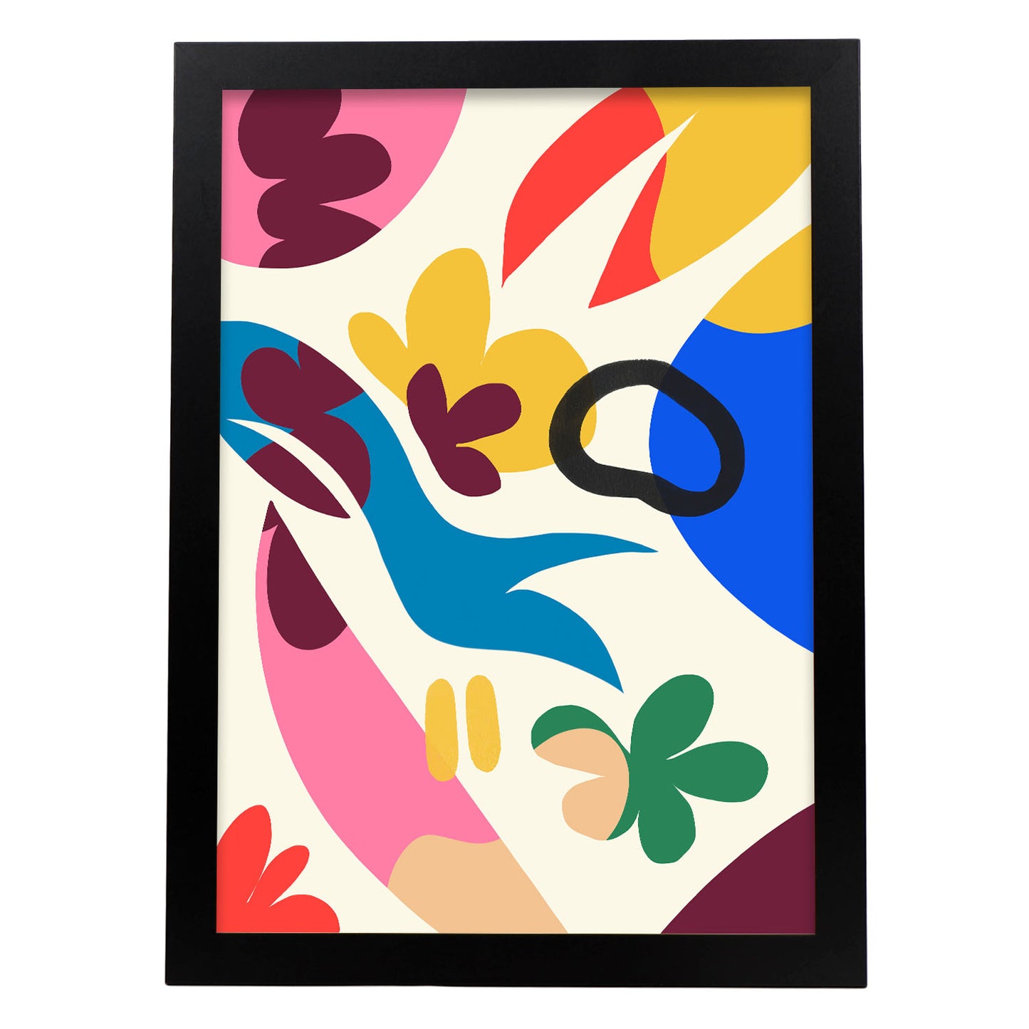 Nacnic Lámina Arte Elegante con Flores Surtidas