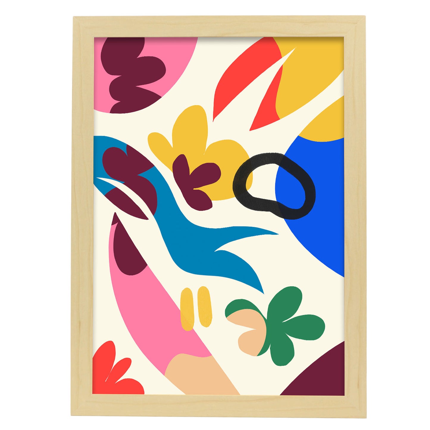 Nacnic Lámina Arte Elegante con Flores Surtidas
