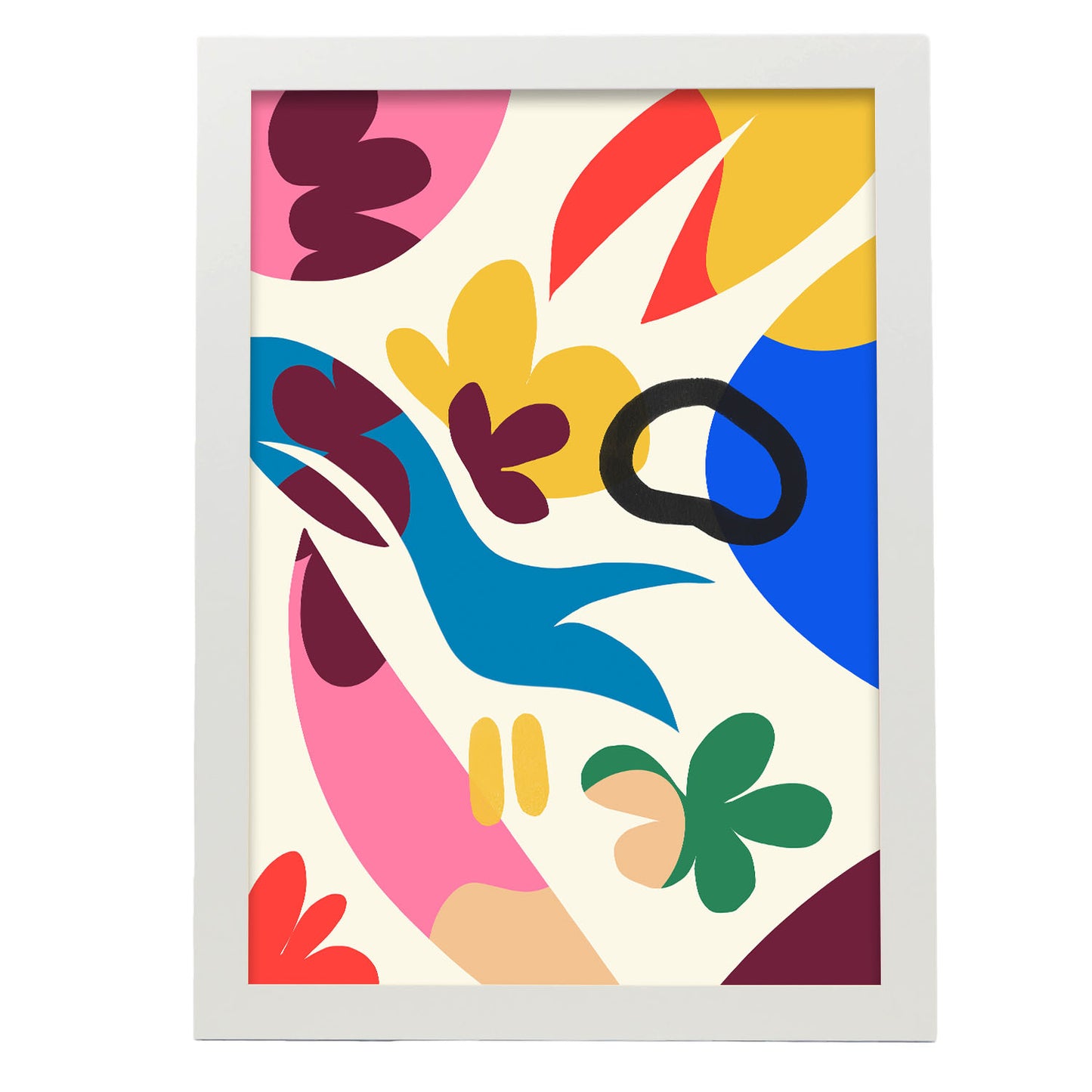 Nacnic Lámina Arte Elegante con Flores Surtidas