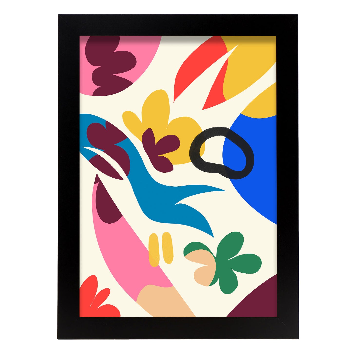 Nacnic Lámina Arte Elegante con Flores Surtidas