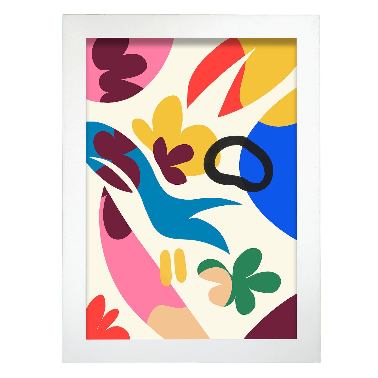 Nacnic Lámina Arte Elegante con Flores Surtidas