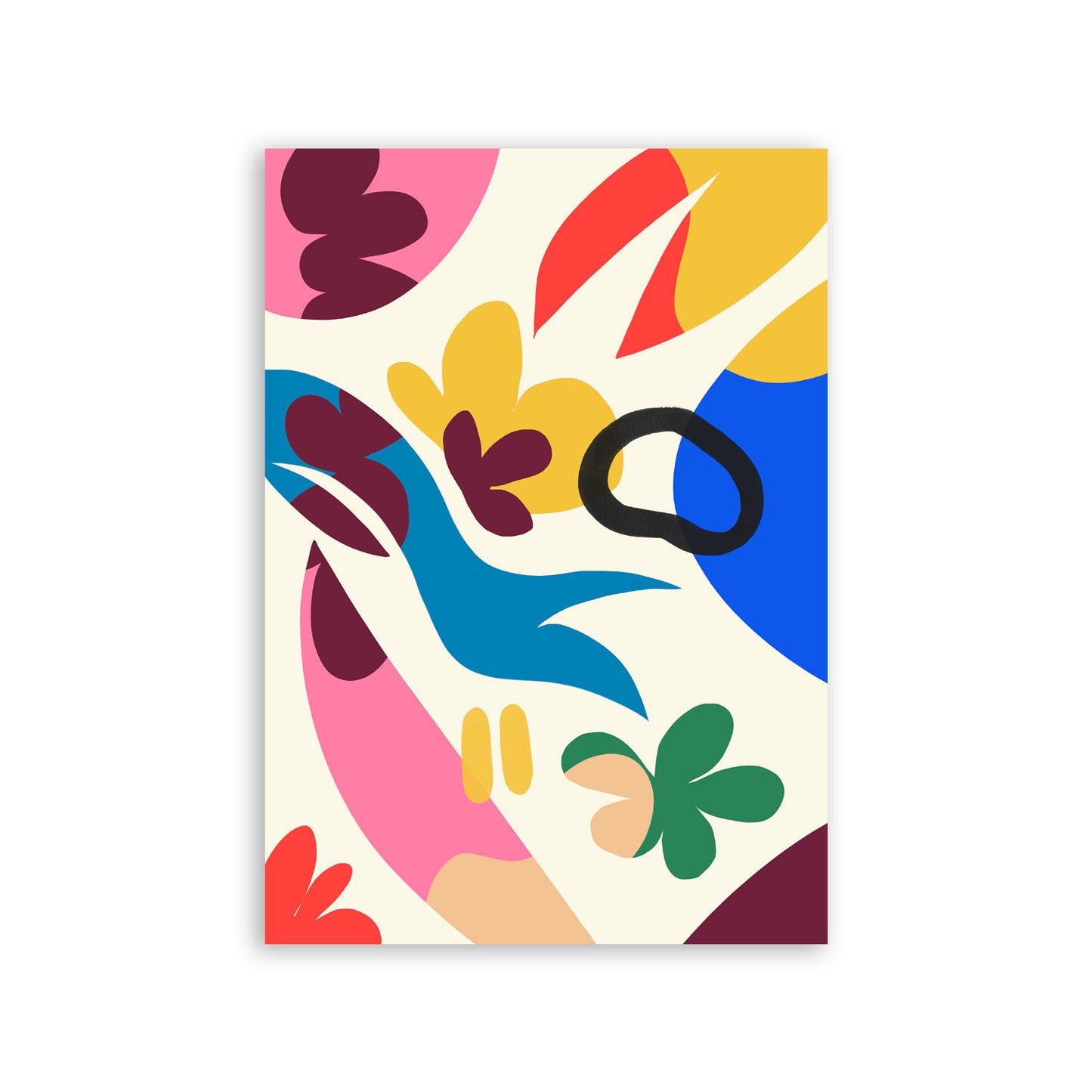 Nacnic Lámina Arte Elegante con Flores Surtidas