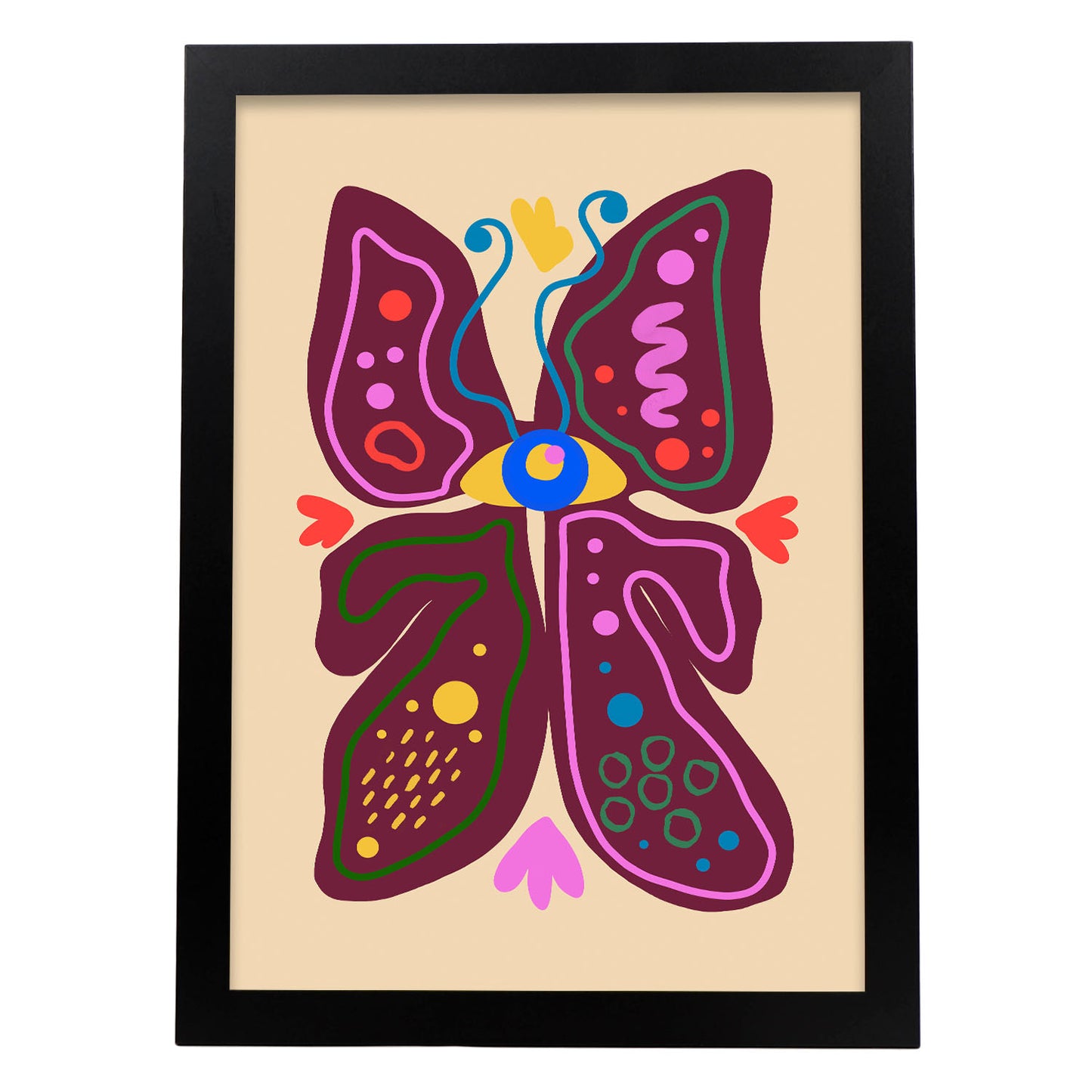 Nacnic Lámina de Mariposa en Flores Surtidas