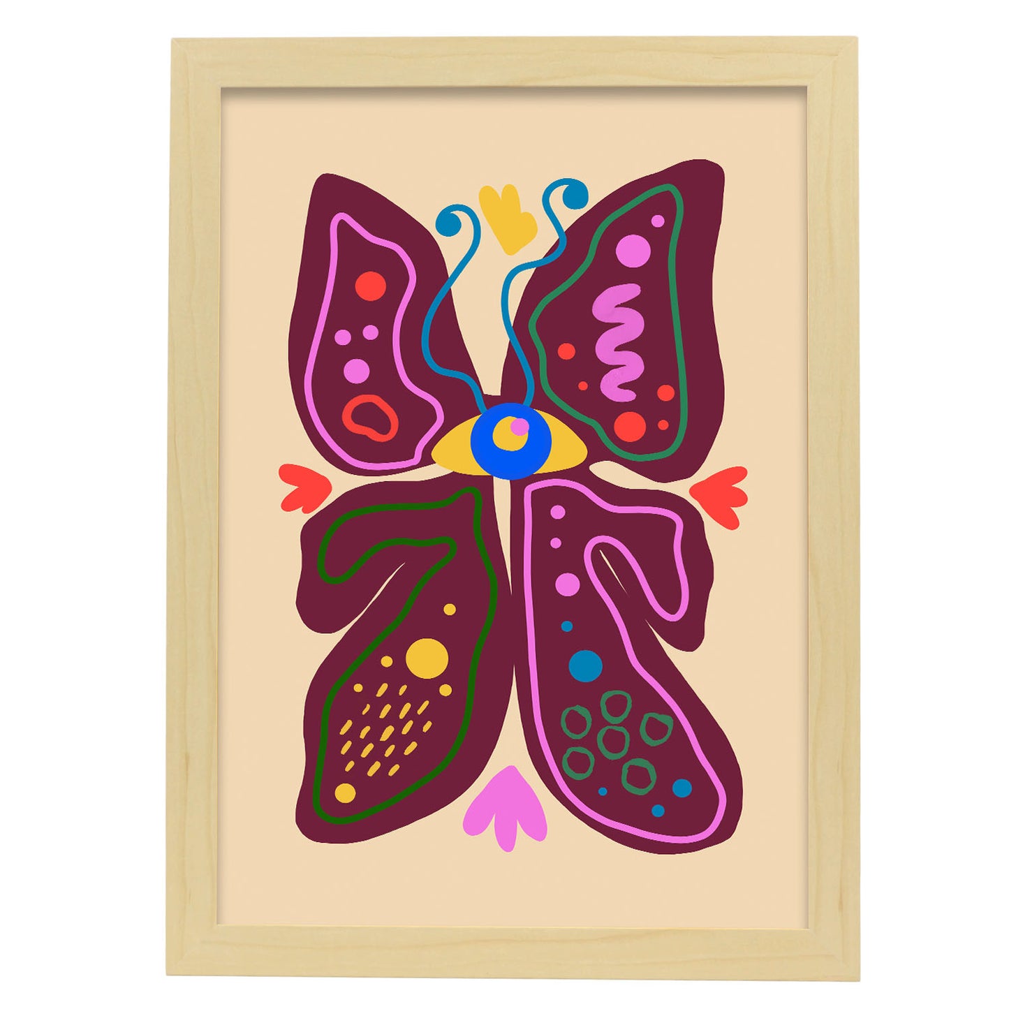 Nacnic Lámina de Mariposa en Flores Surtidas