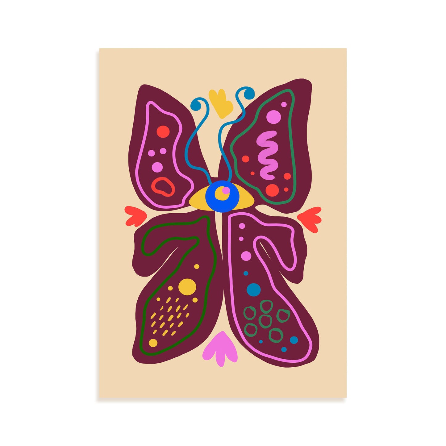 Nacnic Lámina de Mariposa en Flores Surtidas