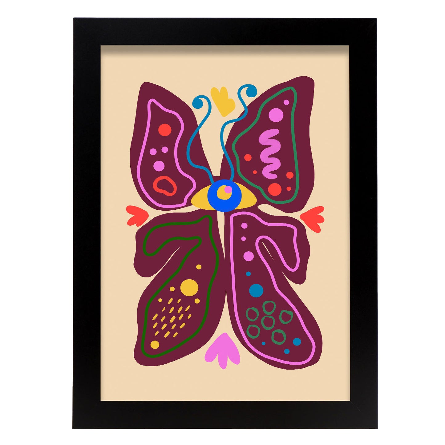 Nacnic Lámina de Mariposa en Flores Surtidas