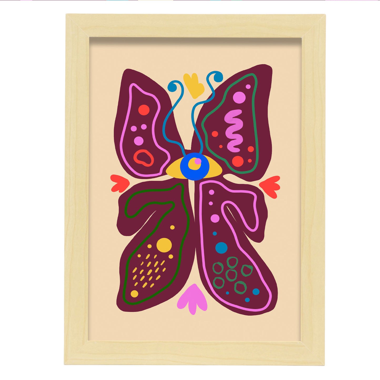 Nacnic Lámina de Mariposa en Flores Surtidas