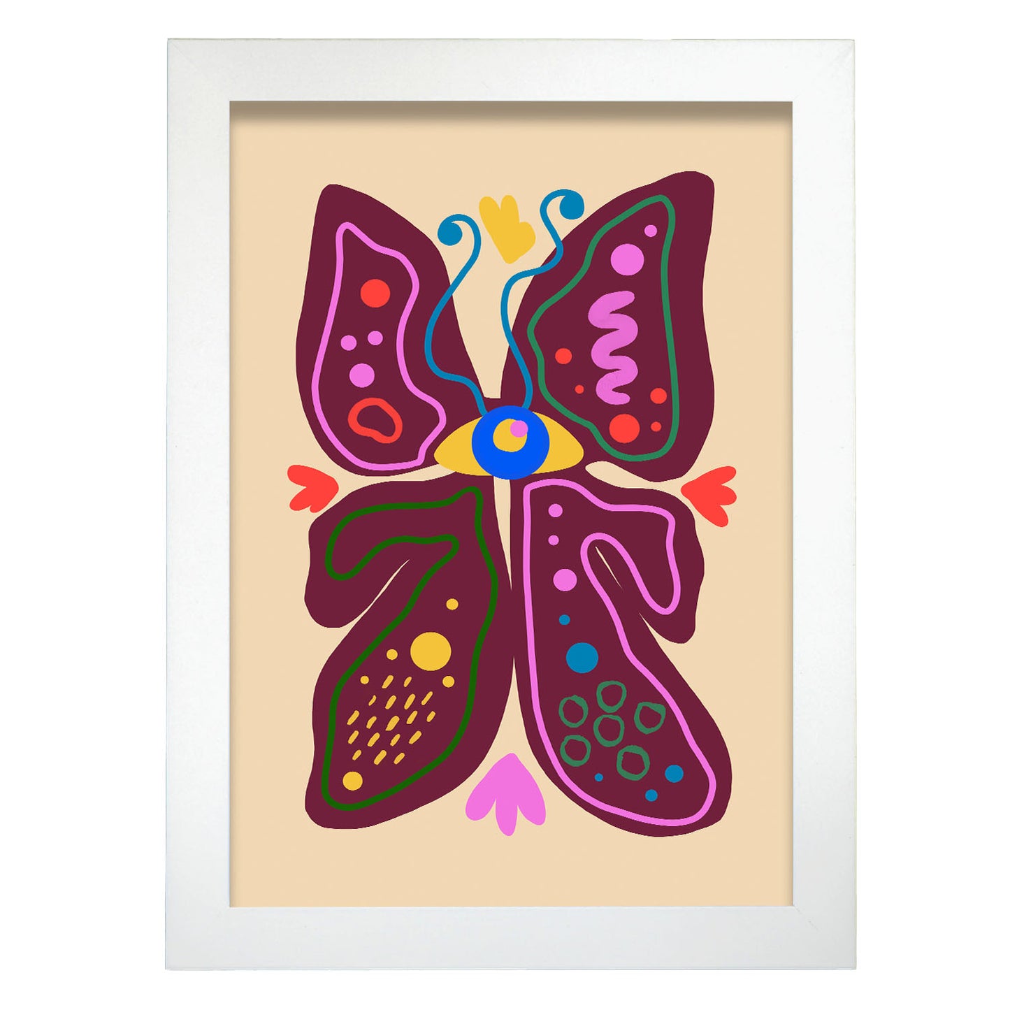 Nacnic Lámina de Mariposa en Flores Surtidas