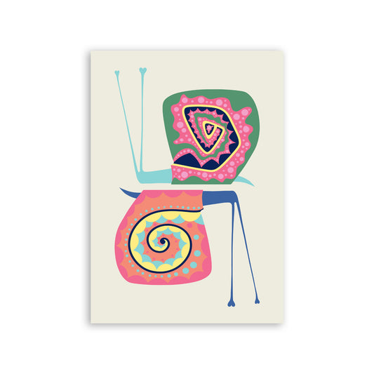 Lámina Decorativa Nacnic Caracoles Estriados en Animales Surtidos