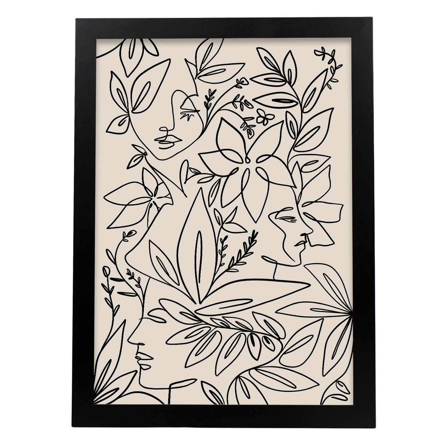 Lamina Nacnic de Diseño Abstracto con Flores Surtidas