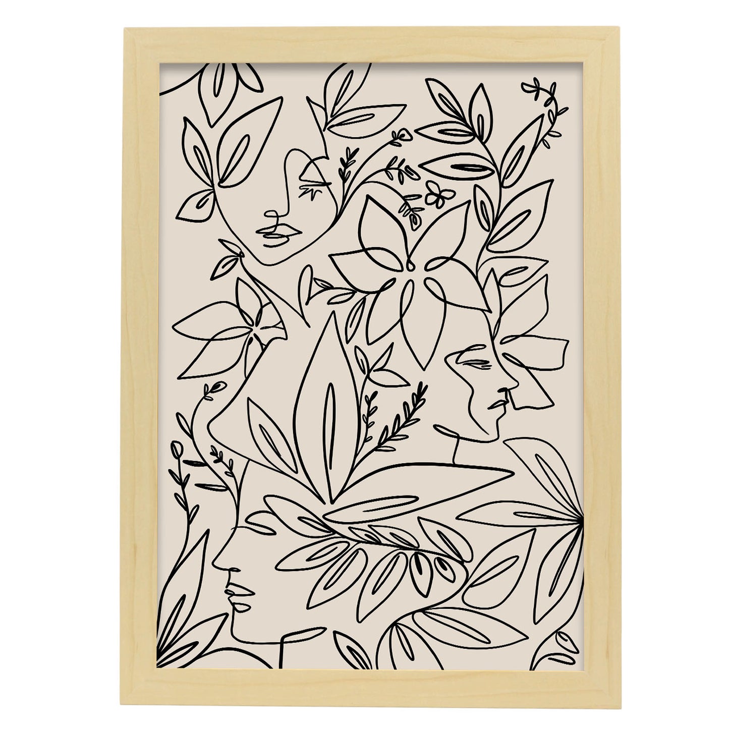 Lamina Nacnic de Diseño Abstracto con Flores Surtidas