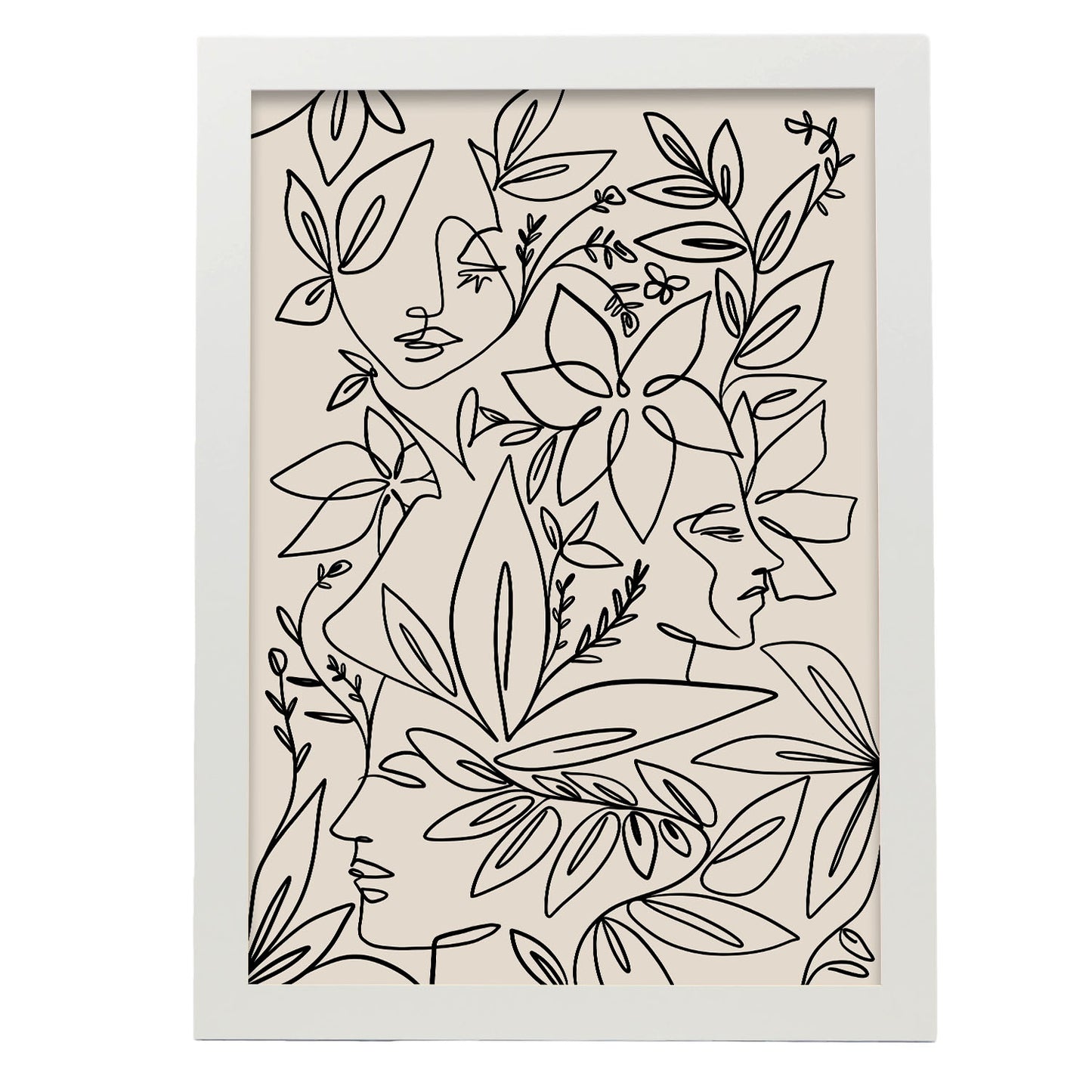 Lamina Nacnic de Diseño Abstracto con Flores Surtidas