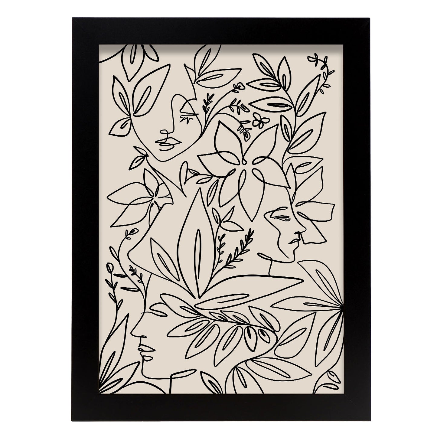 Lamina Nacnic de Diseño Abstracto con Flores Surtidas